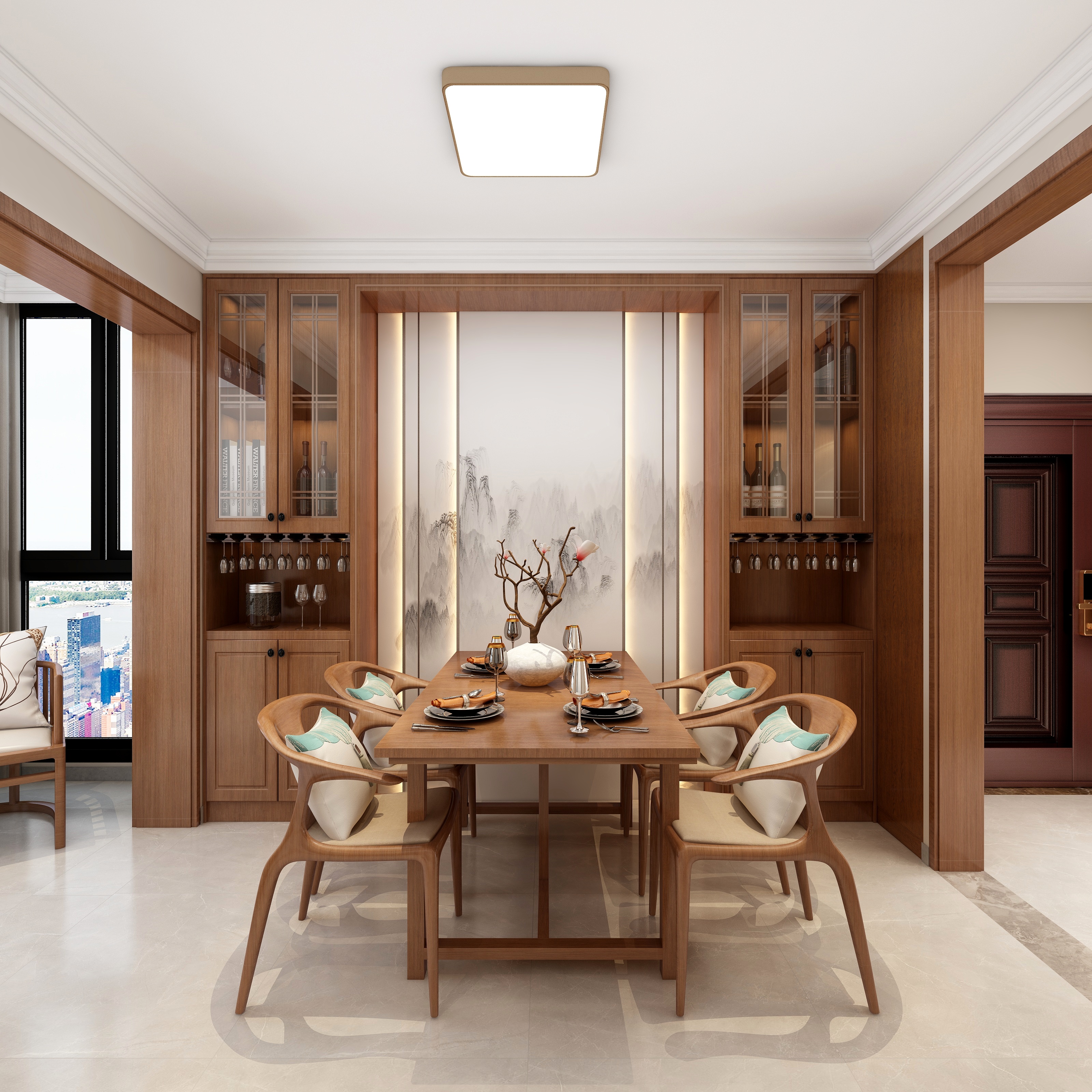 全景VIP设计-[轻似梦]-新中式装修效果图