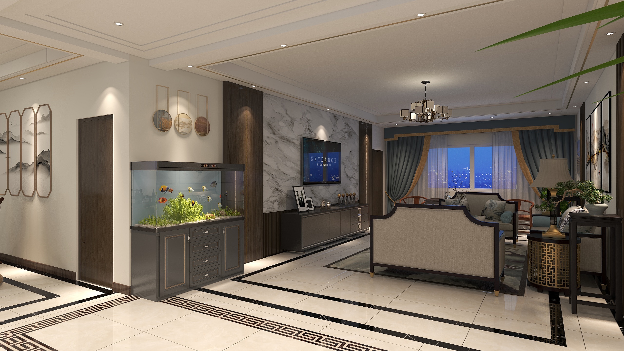 博宣建筑装饰工程有限公司-绿城水郡装修效果图