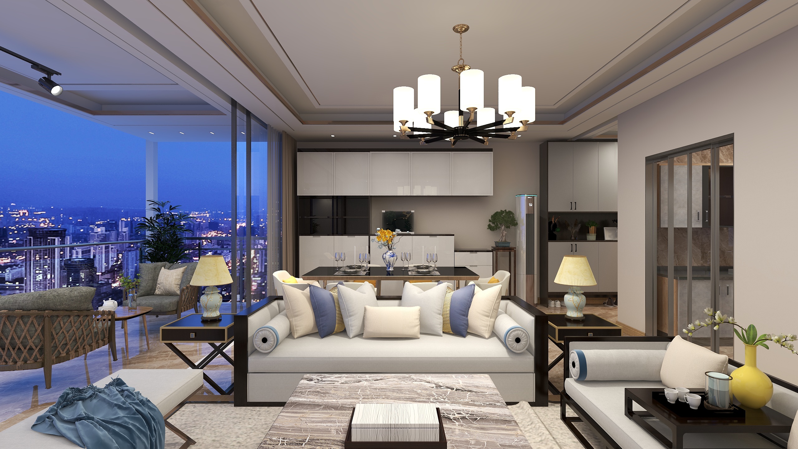 莫峻YotL-名豪尚品G户型-装修设计方案