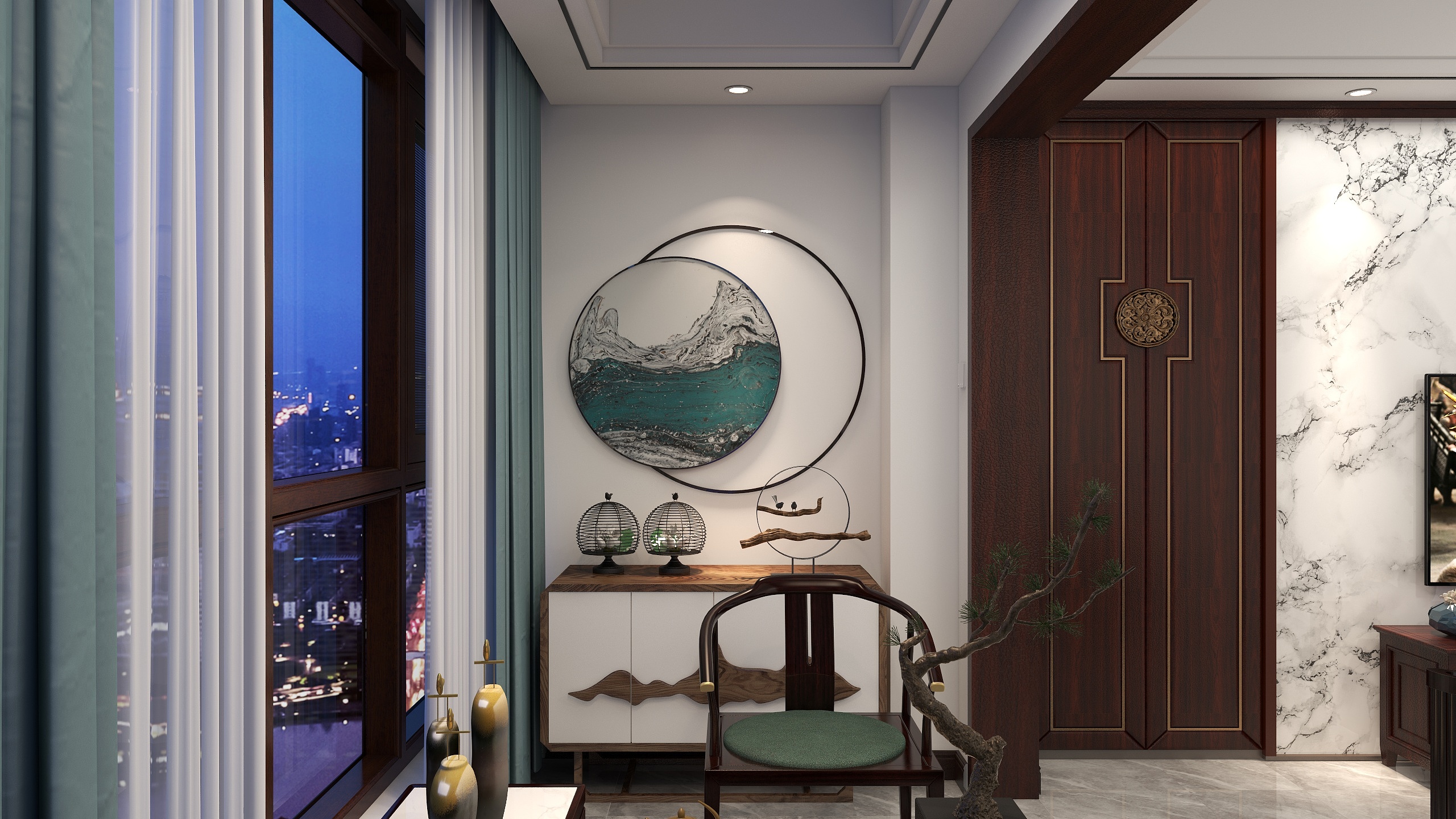 洛幔尼木作设计师秦忍超-宁乡云麓半山10栋3单元809.-装修设计方案