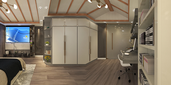 宁蒗高端标准化装修资深设计师沙健-康桥别苑别墅设计-装修设计方案