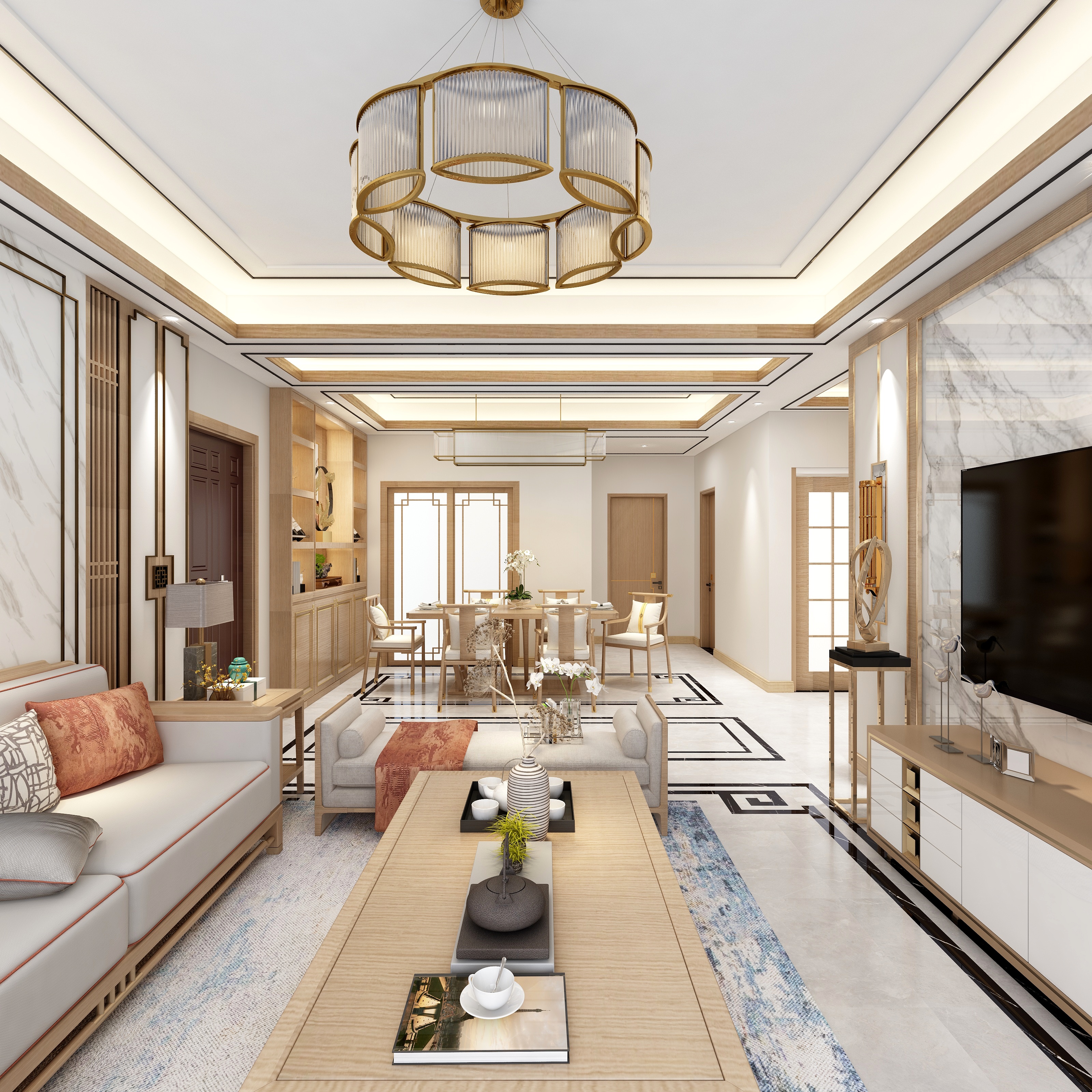 全景VIP设计-[纯净的眸子]-新中式装修效果图