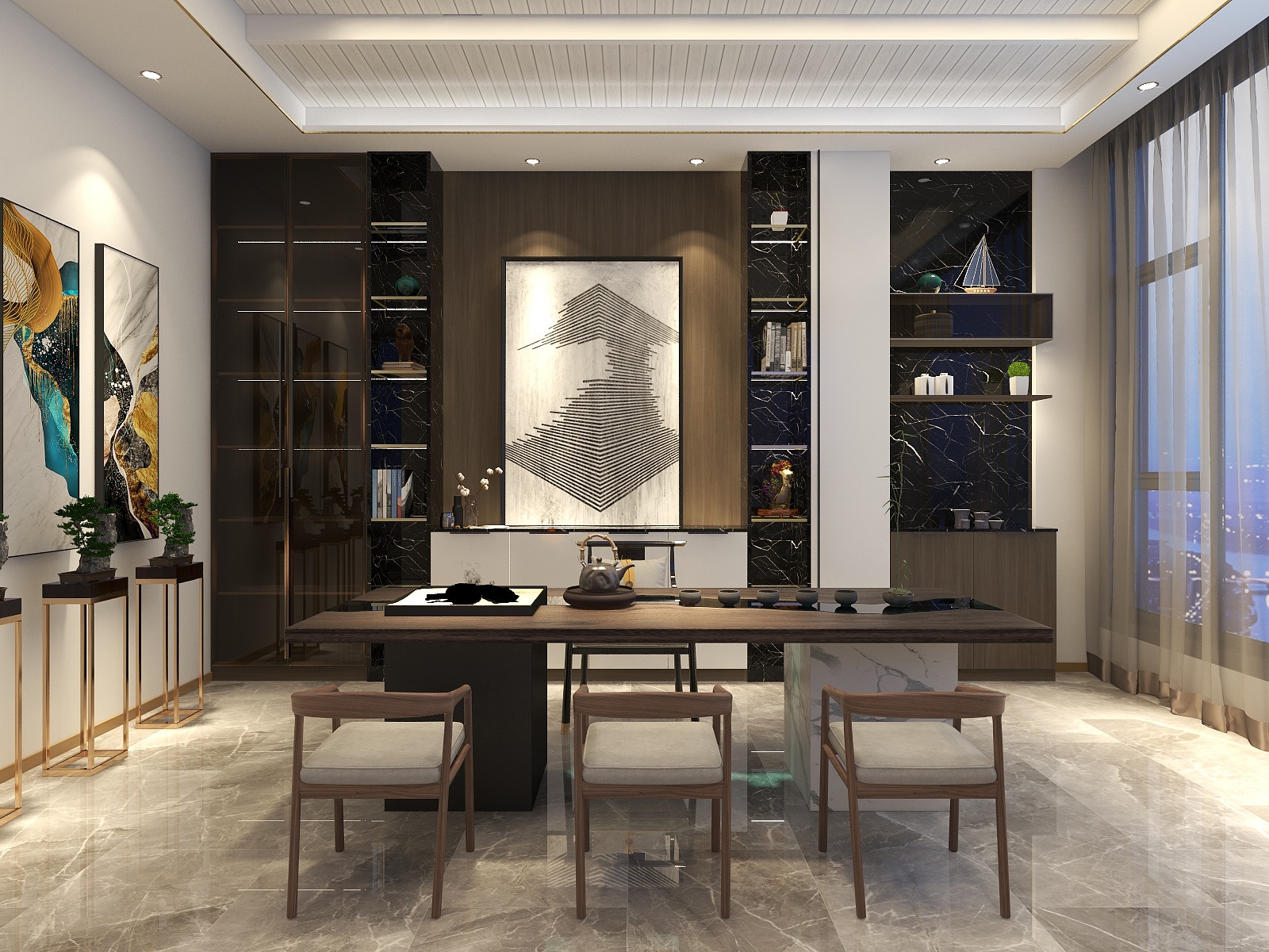 厚朴设计钟柳青-茶室-装修设计方案