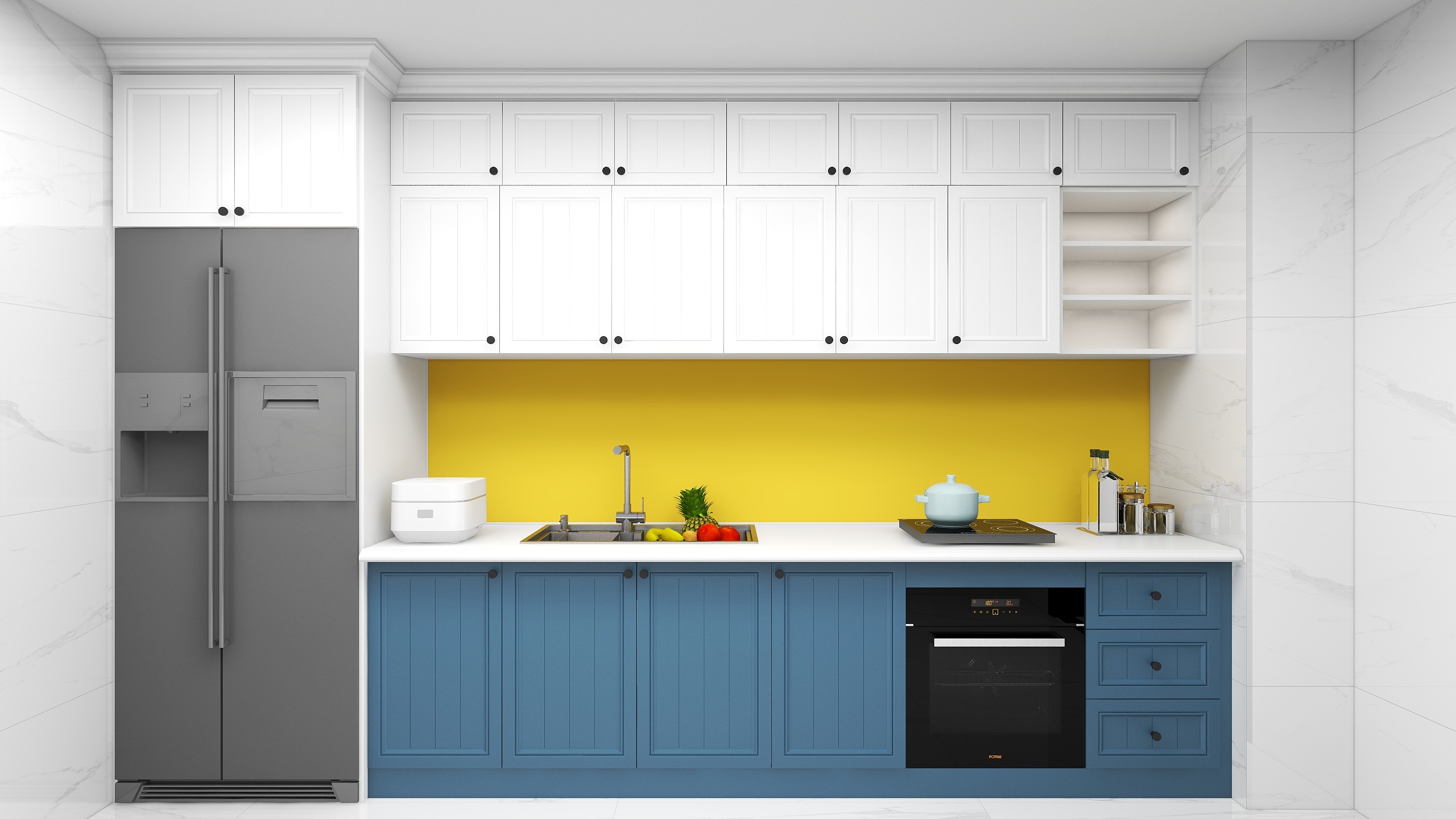 曾维素-小公寓厨房也有型-装修设计方案