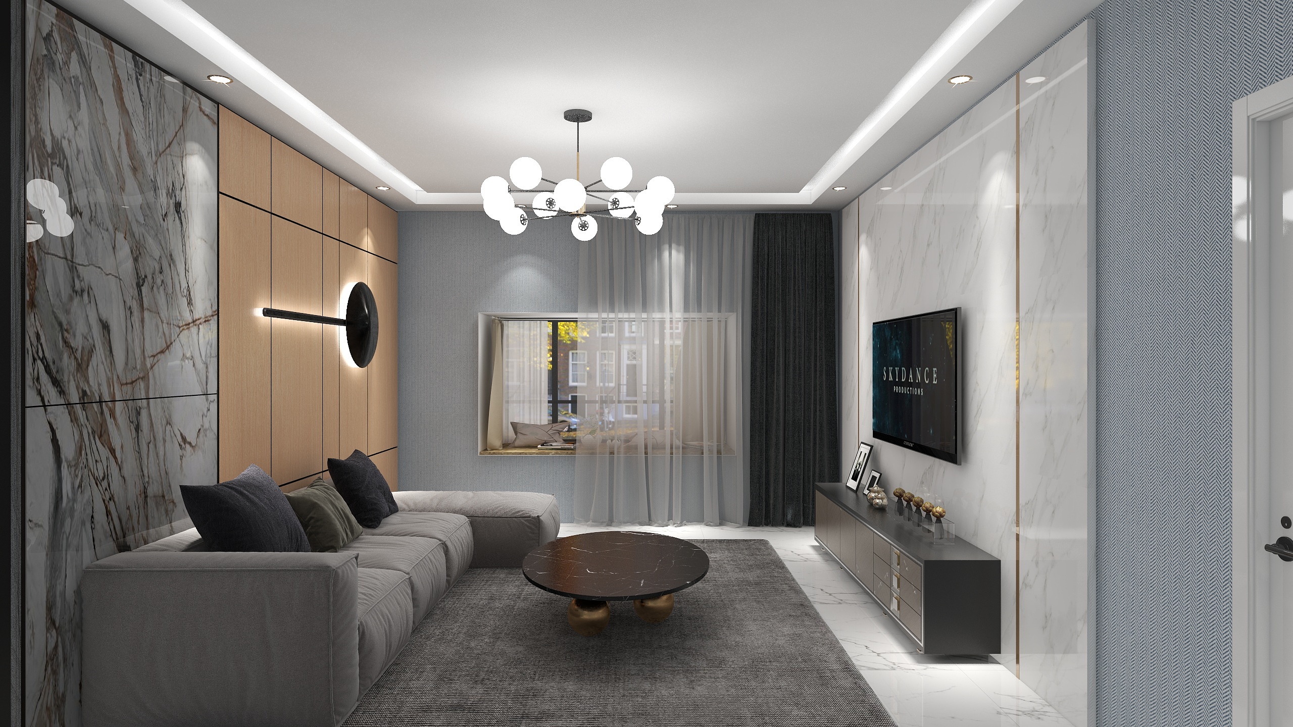 陳Axdc-江苏三室两厅-装修设计方案