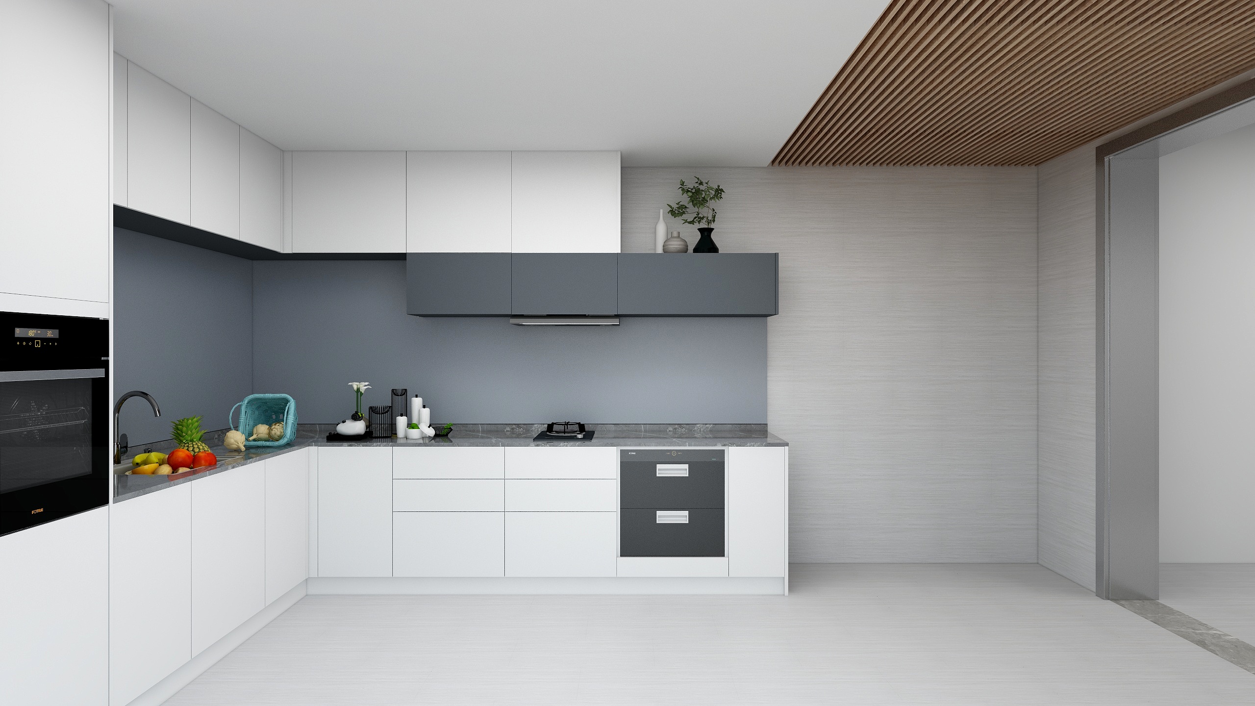 曾维素-橱柜凹造型、护墙板来抢戏-装修设计方案