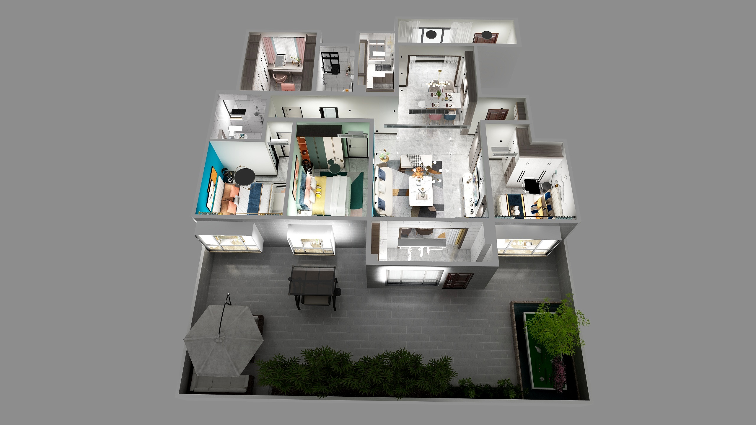 森筑工匠装饰设计-华县山水幸福城155户型-副本-装修设计方案