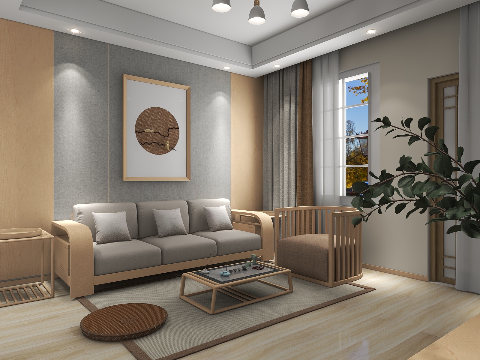 唤尔冰开-日式客餐厅-装修设计方案