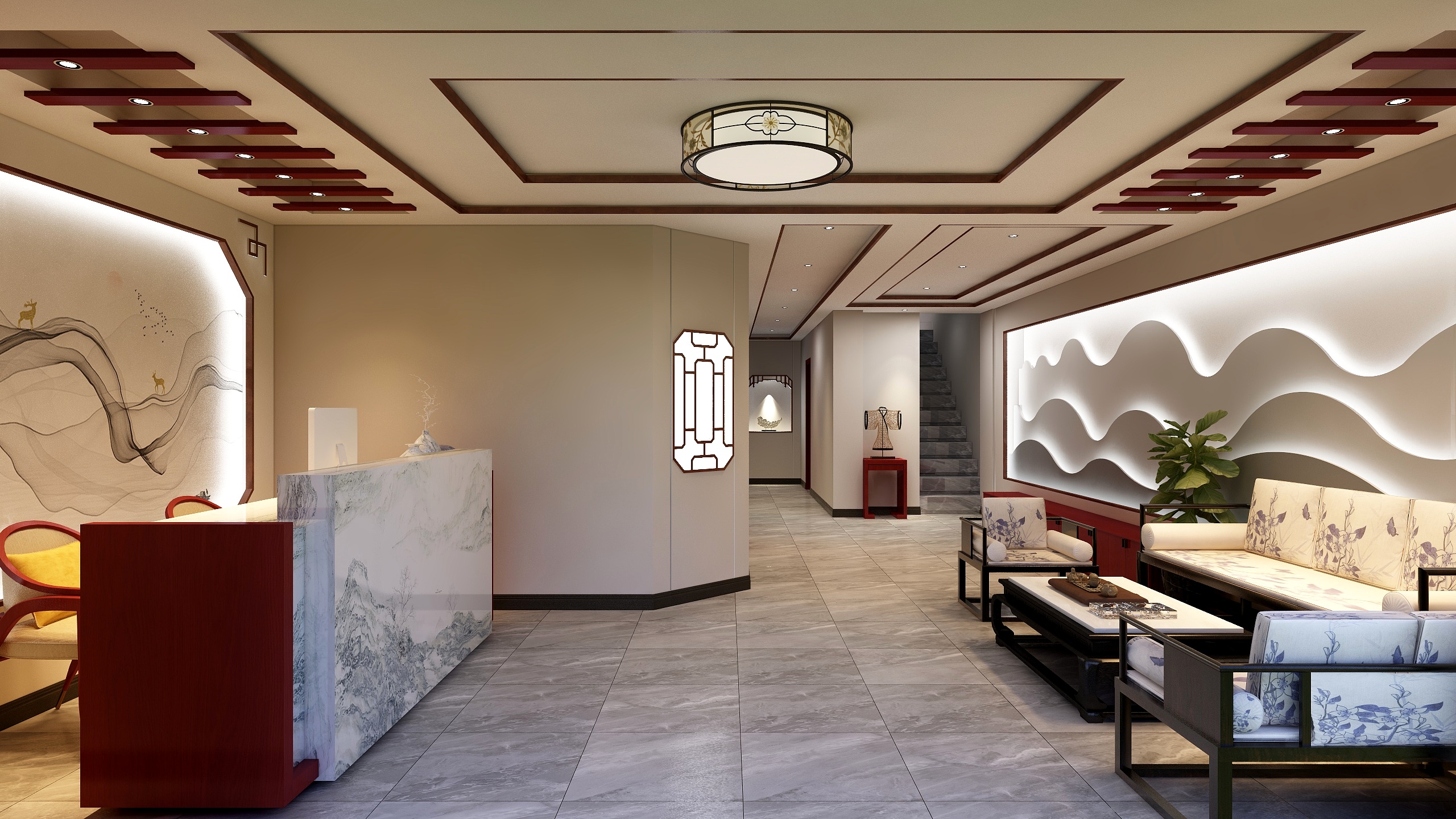 臻品鹏晟-禅洗养生馆-装修设计方案