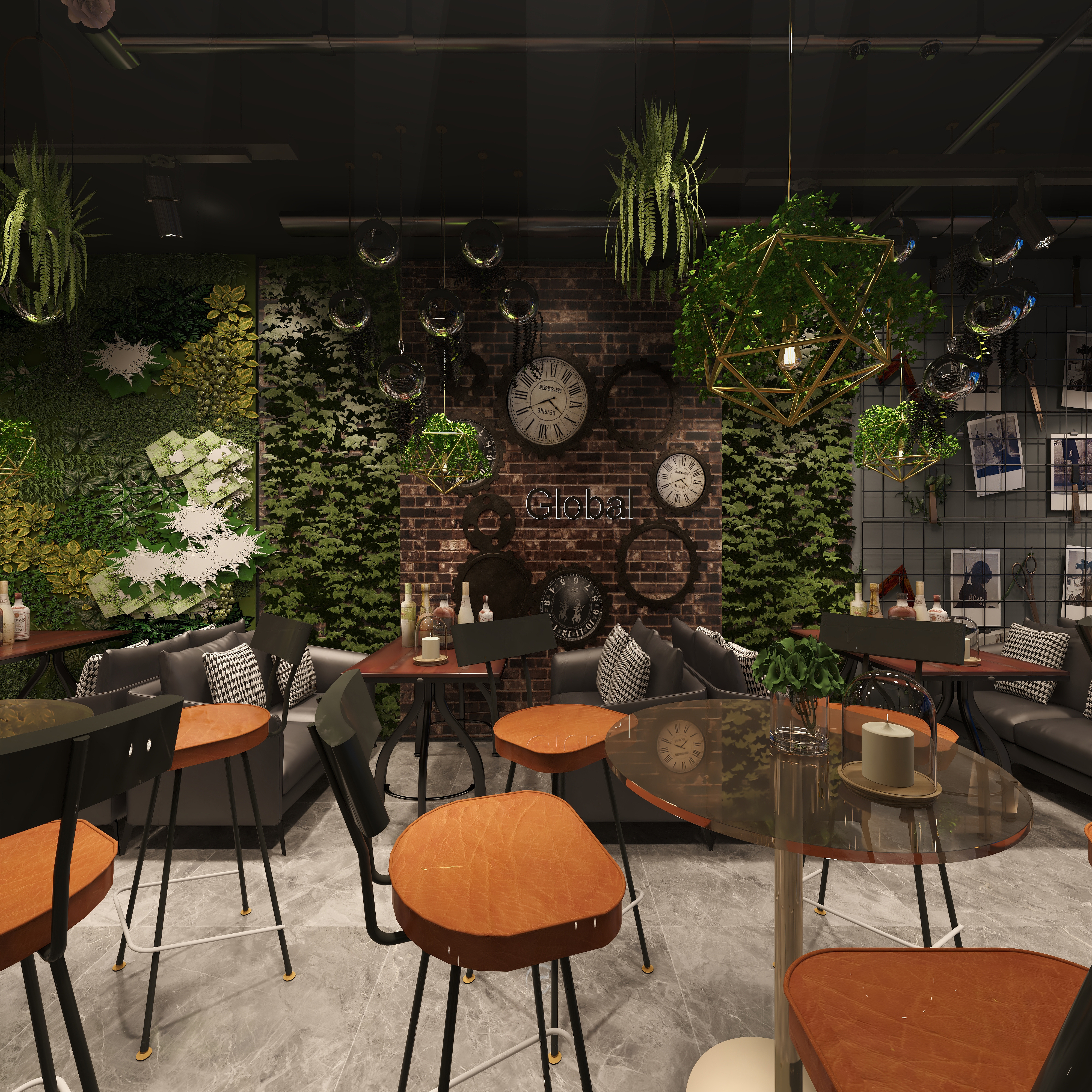 此位置招商-酒吧一层客餐厅装修效果图第5张