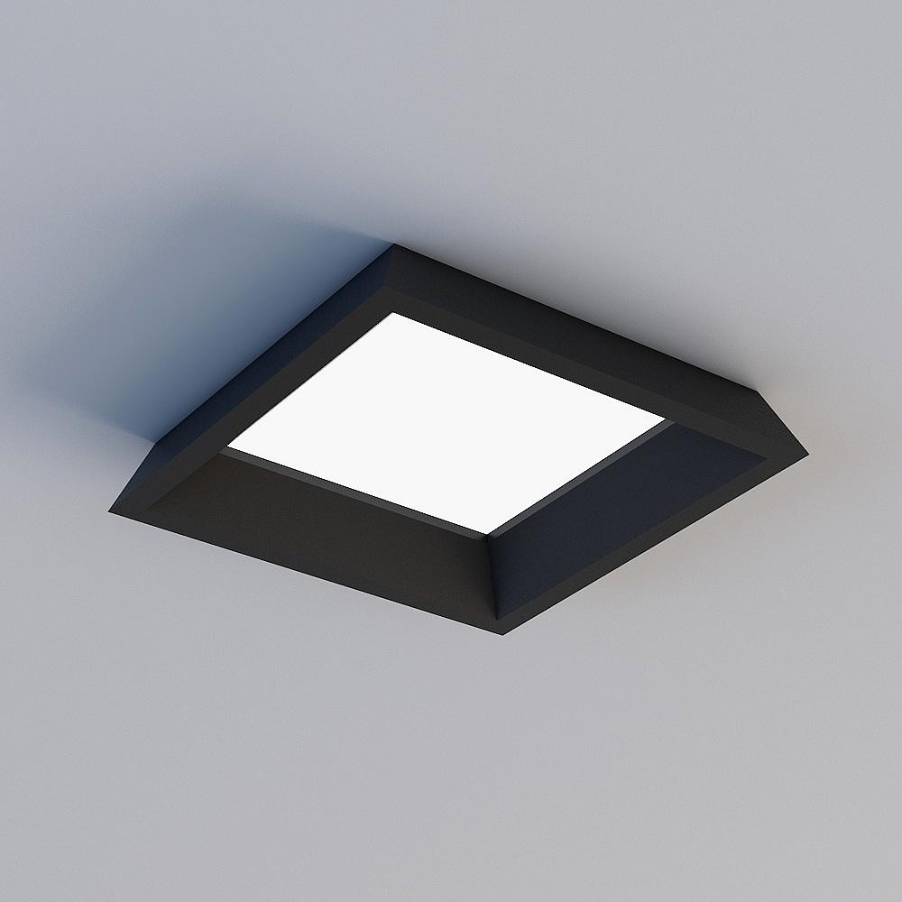 200X200灯黑3D模型