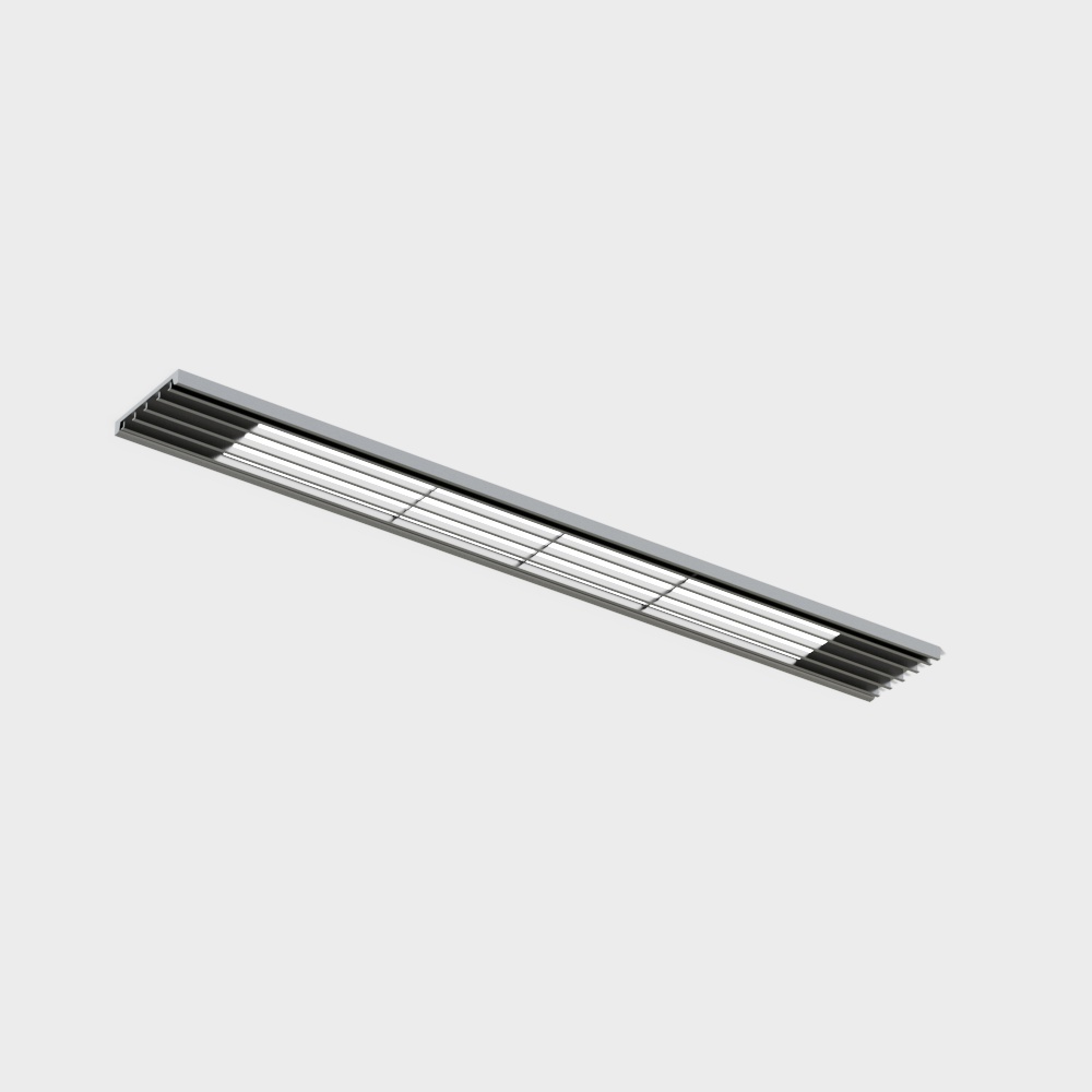75格栅灯黑3D模型