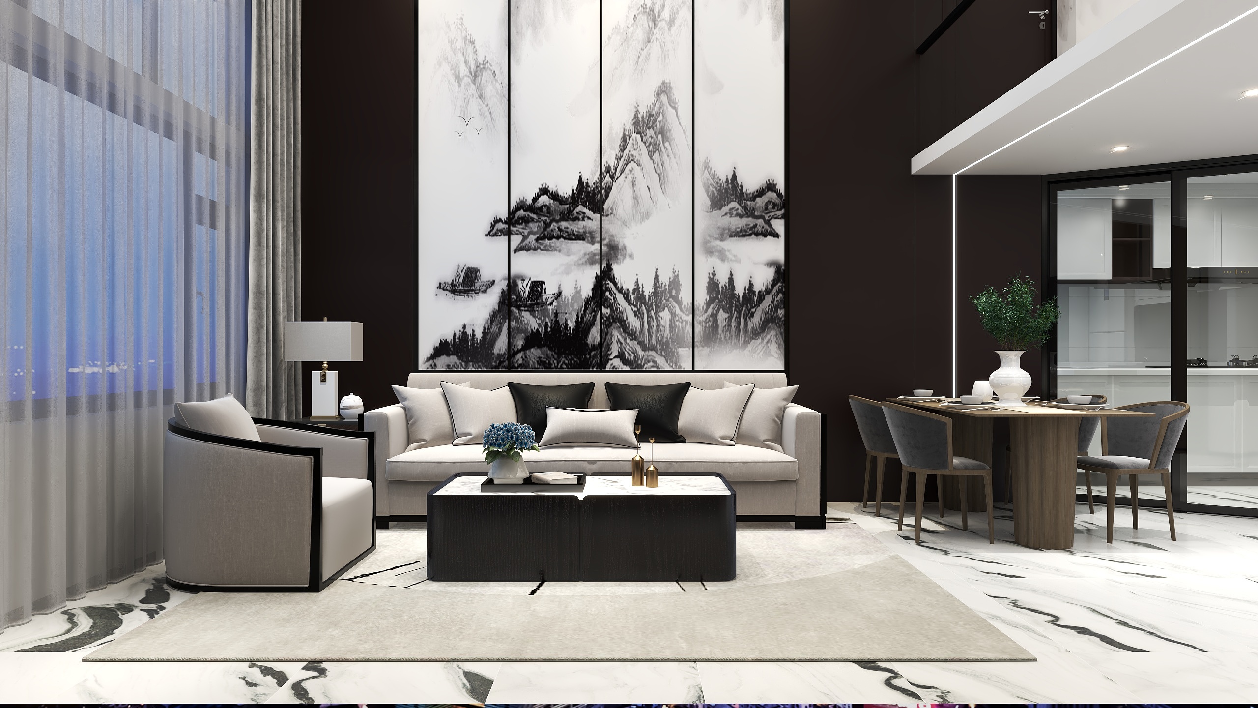 LucasJ-新中式《复式》-装修设计方案