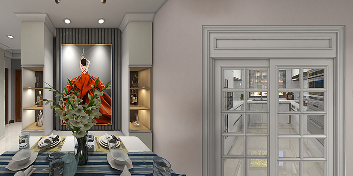 一轮明月照花香-莱蒙郡115平三房精致生活♬一轮明月-装修设计方案