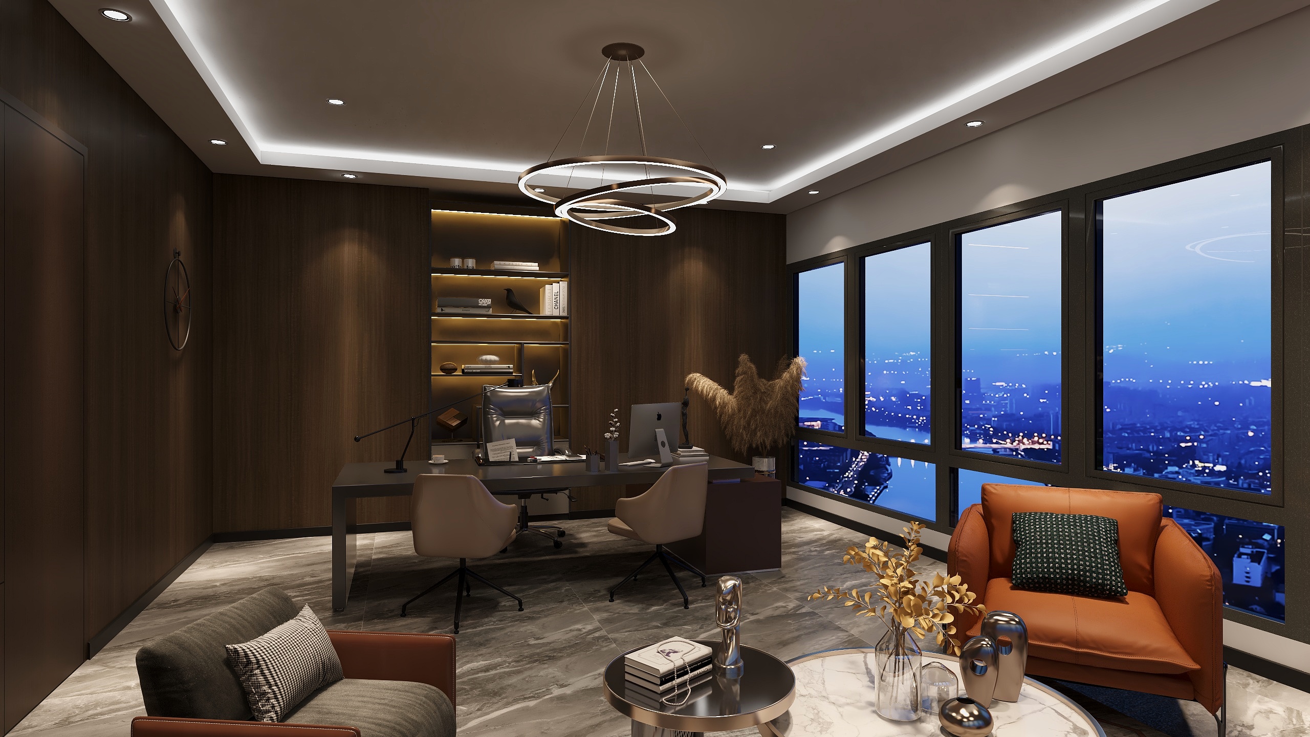 长安设计咯-办公室现代-装修设计方案