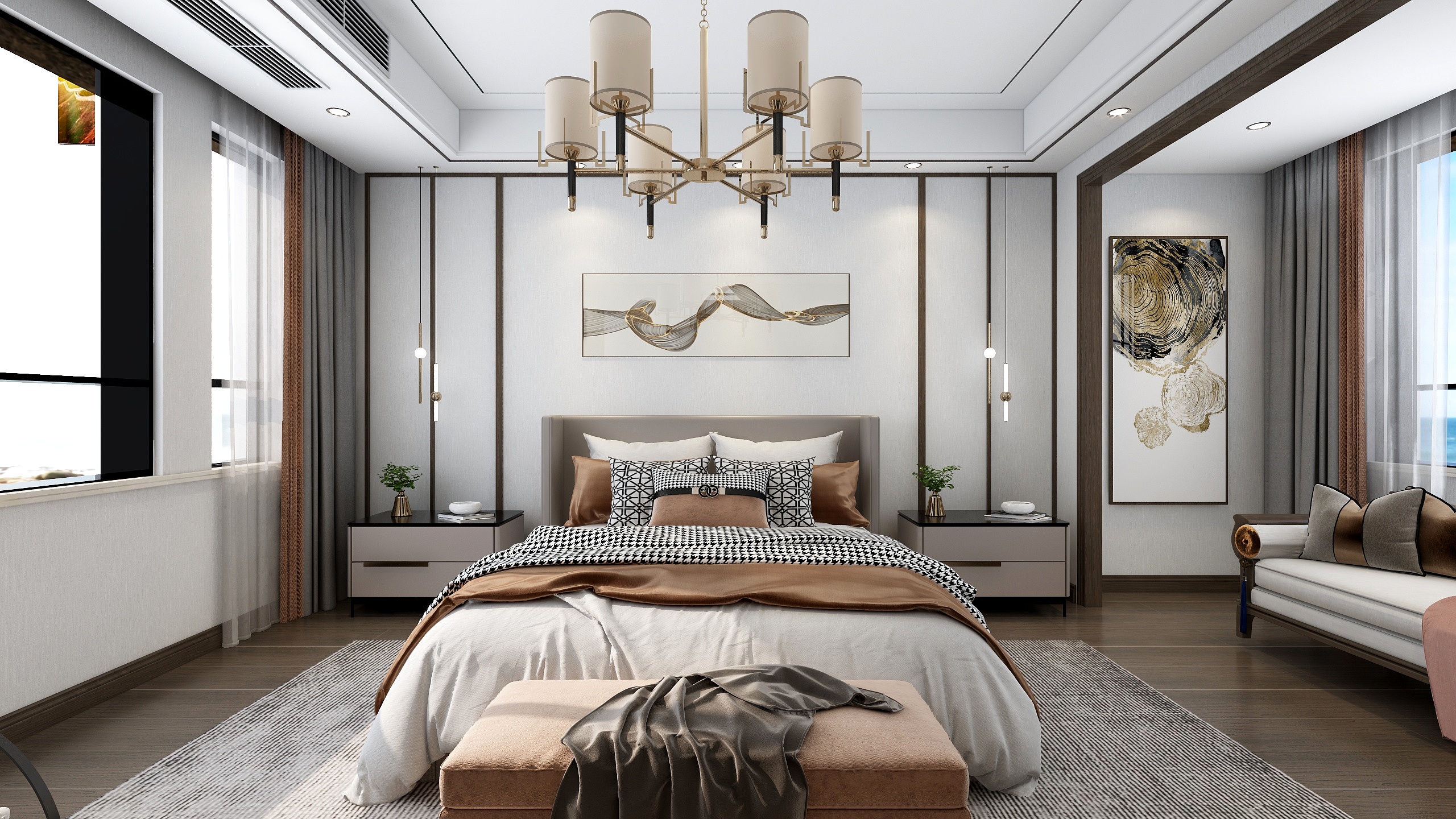 木子設计666-山水桃园53幢-卧室新改-装修设计方案