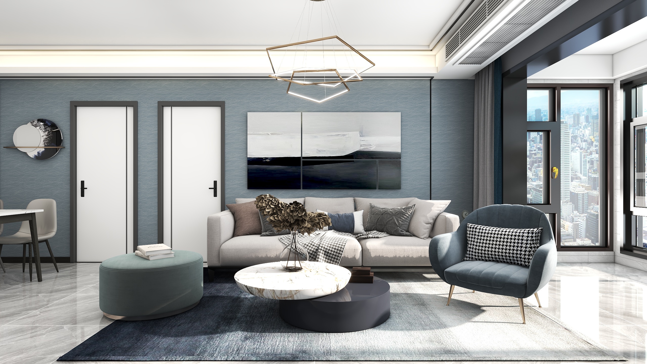 丨3D效果图-森林国际-装修设计方案