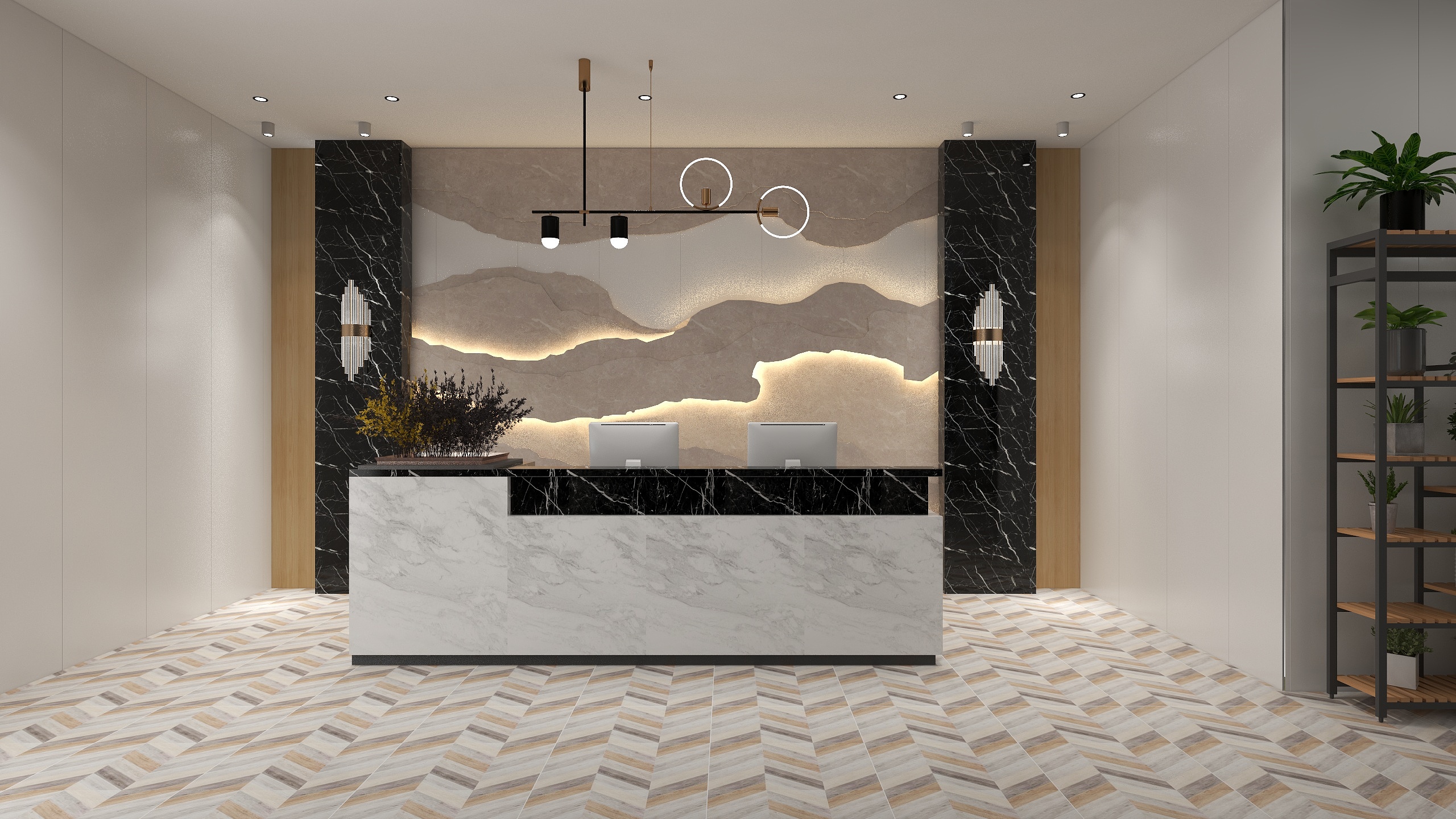 匠梓设计-大堂吧台+大包间-装修设计方案