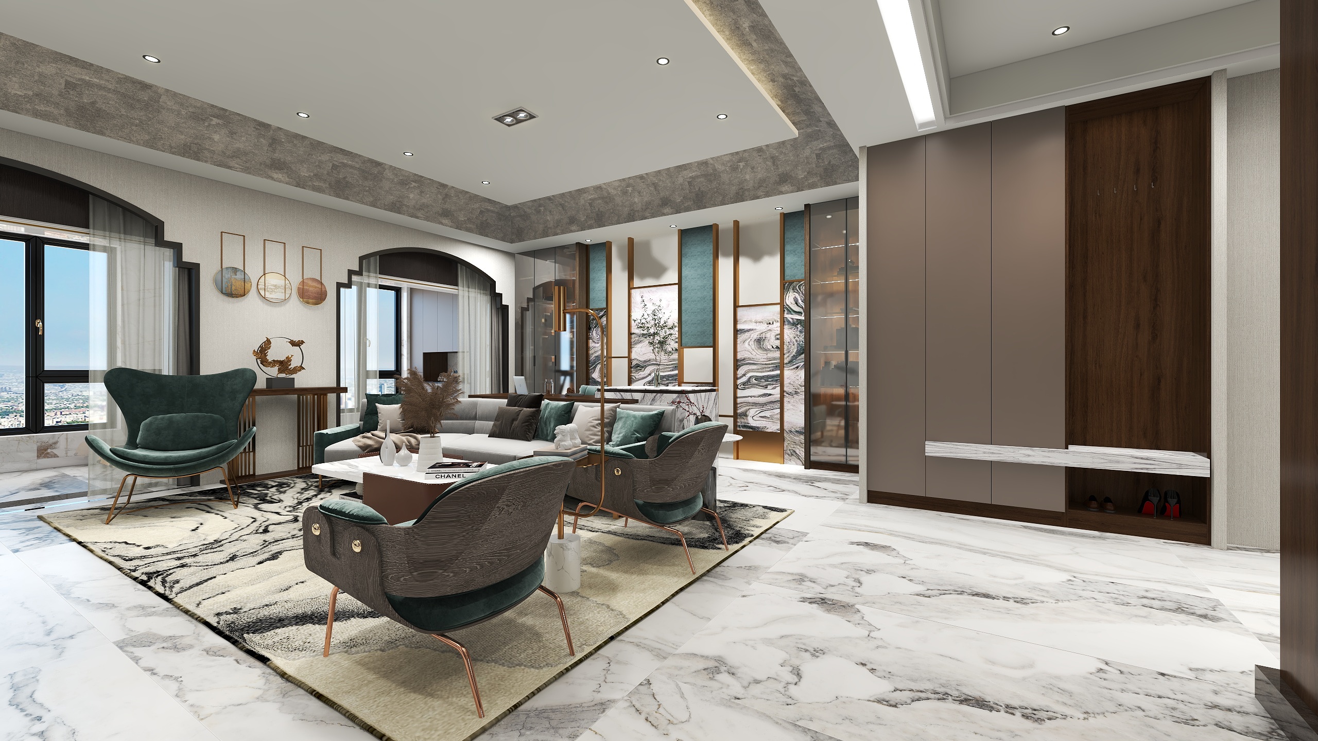 室内工程设计-丽都 180平方-装修设计方案