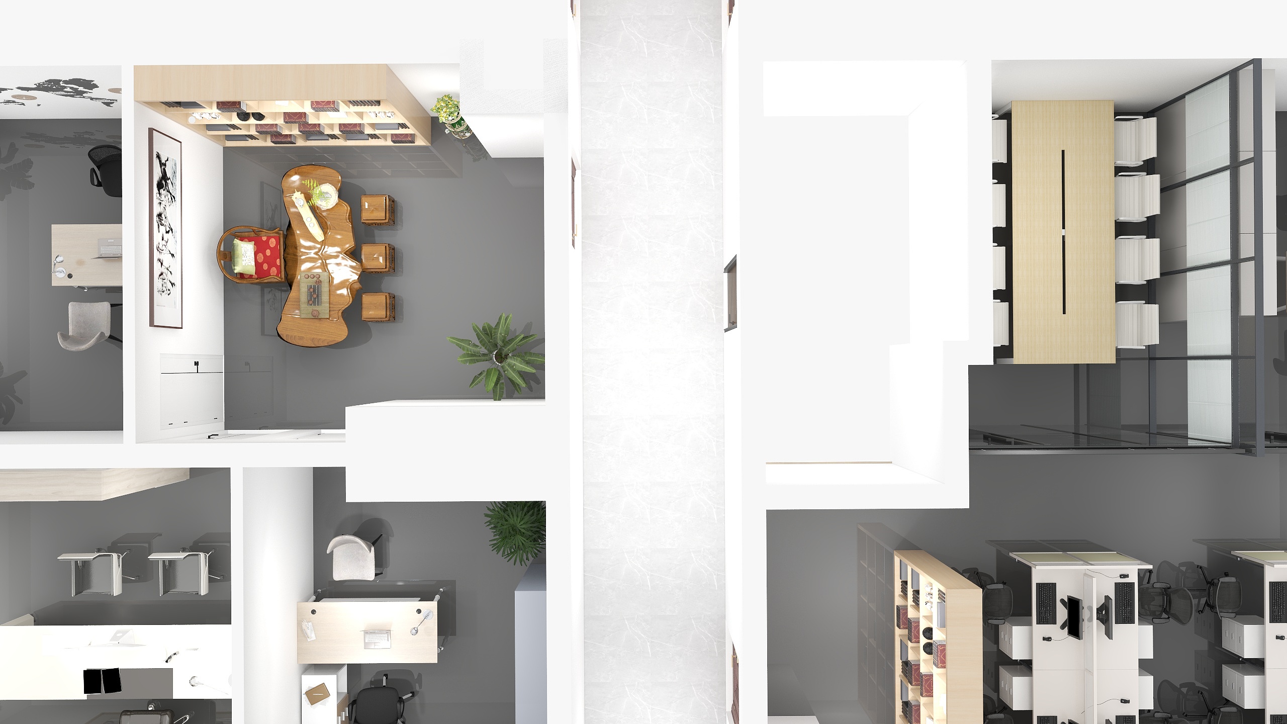 面朝四海-办公室户型图-装修设计方案