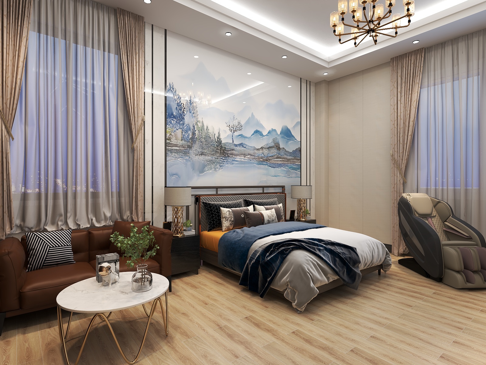 苏比阿瘦-阜沙别墅3楼装修效果图