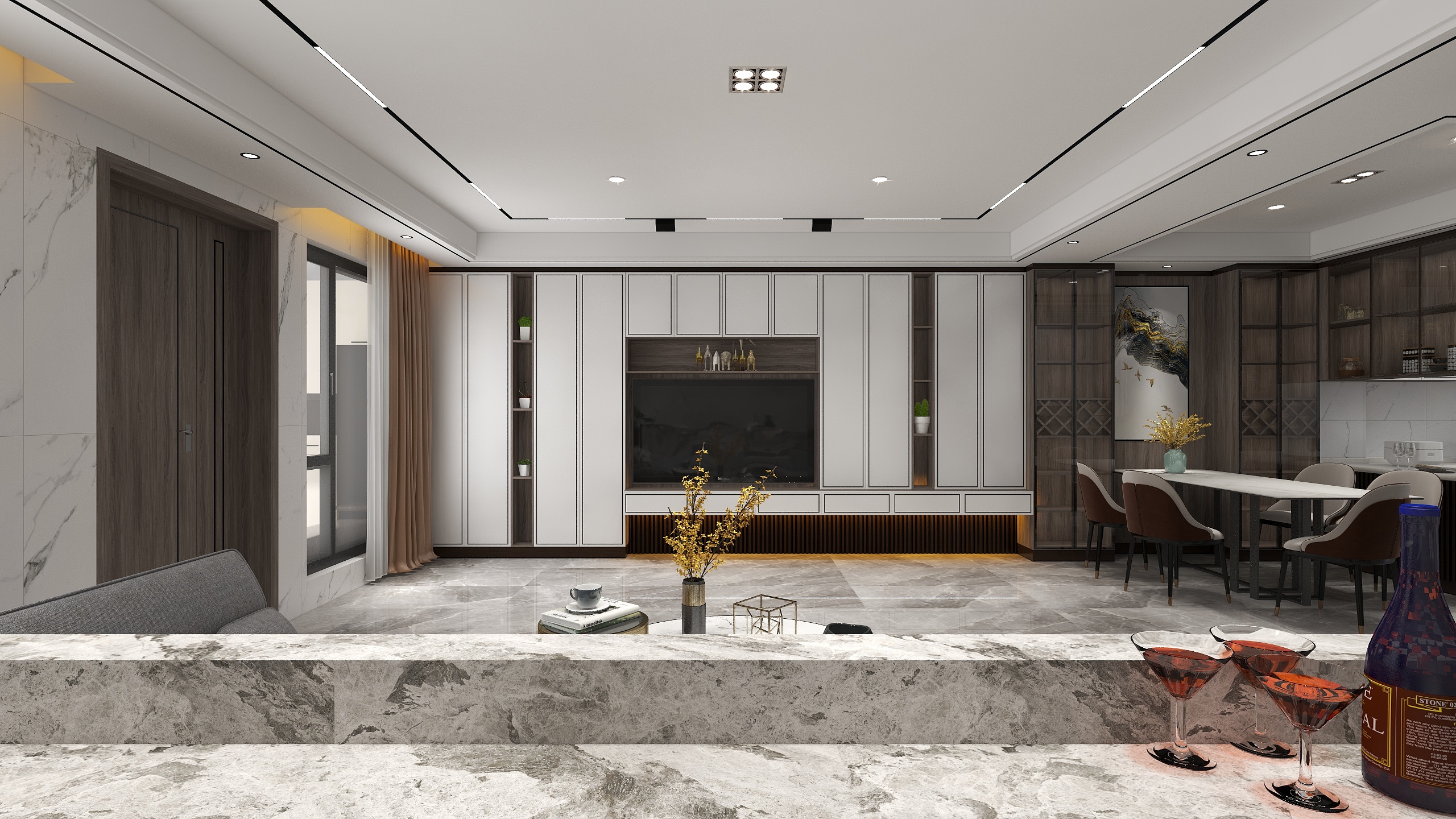 陈文广-太阳城‖一楼复式结构三层-装修设计方案