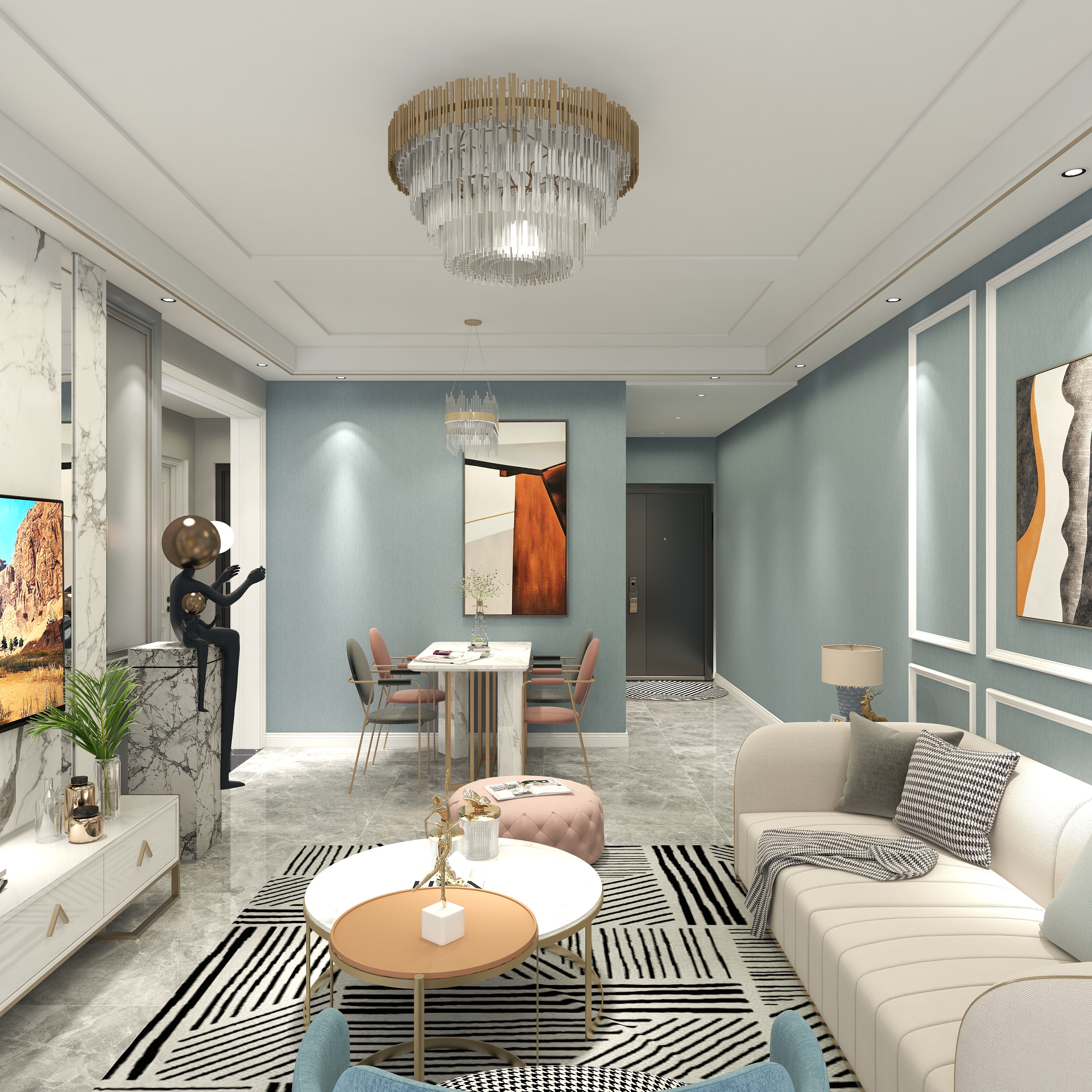 唐志翔-现代轻奢装修效果图