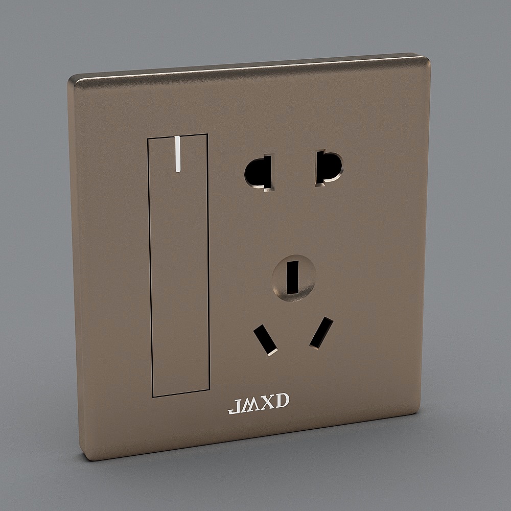极美照明-开关-JM-A6-53D模型