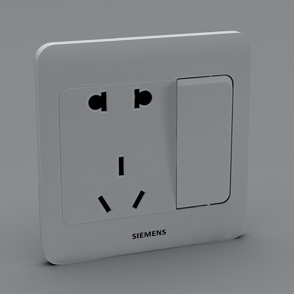 西门子-5UB01081CC1-插座3D模型