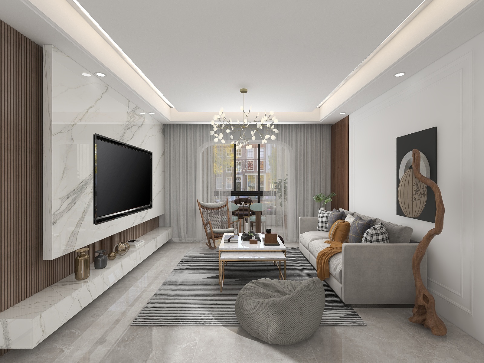 叁玖十一-北欧原木装修效果图