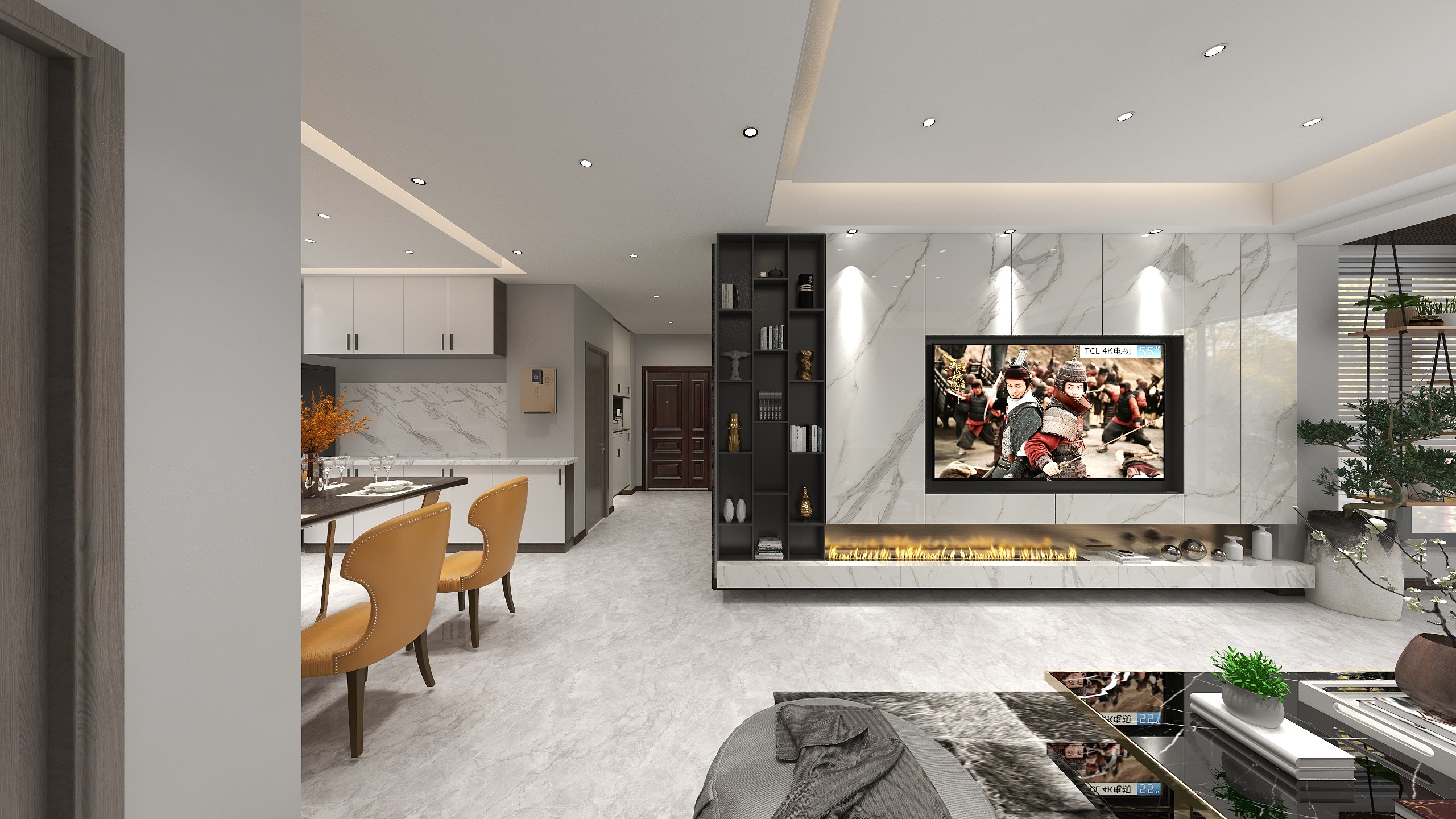 韓設尐-泌阳-中弘尚城-装修设计方案