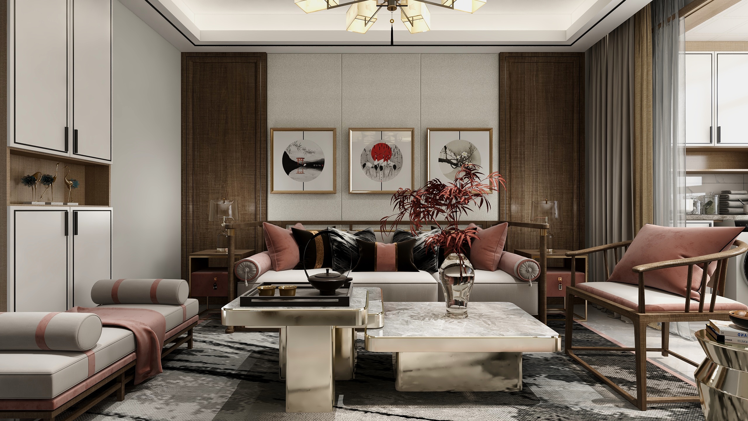 张瀚文-以爱之名|100㎡新中式复式-装修设计方案