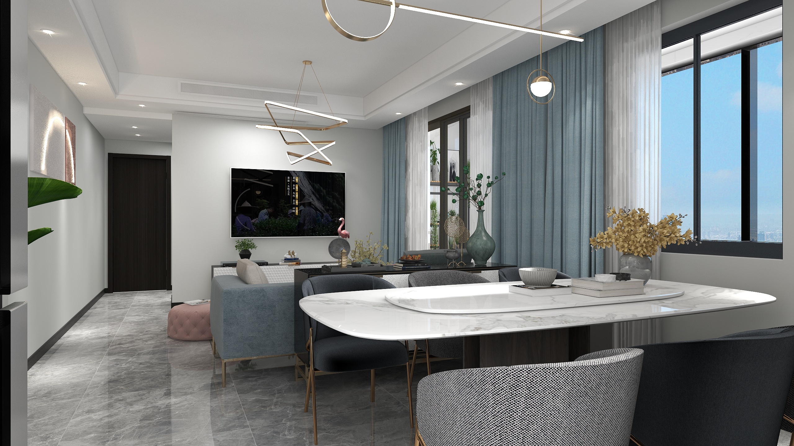 全案设计师苏婷-端礼120平现代方案-装修设计方案