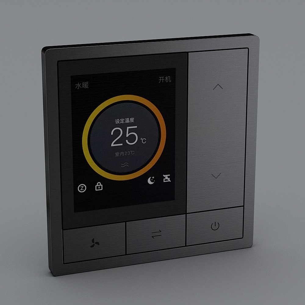 欧瑞博现代智能开关面板3D模型