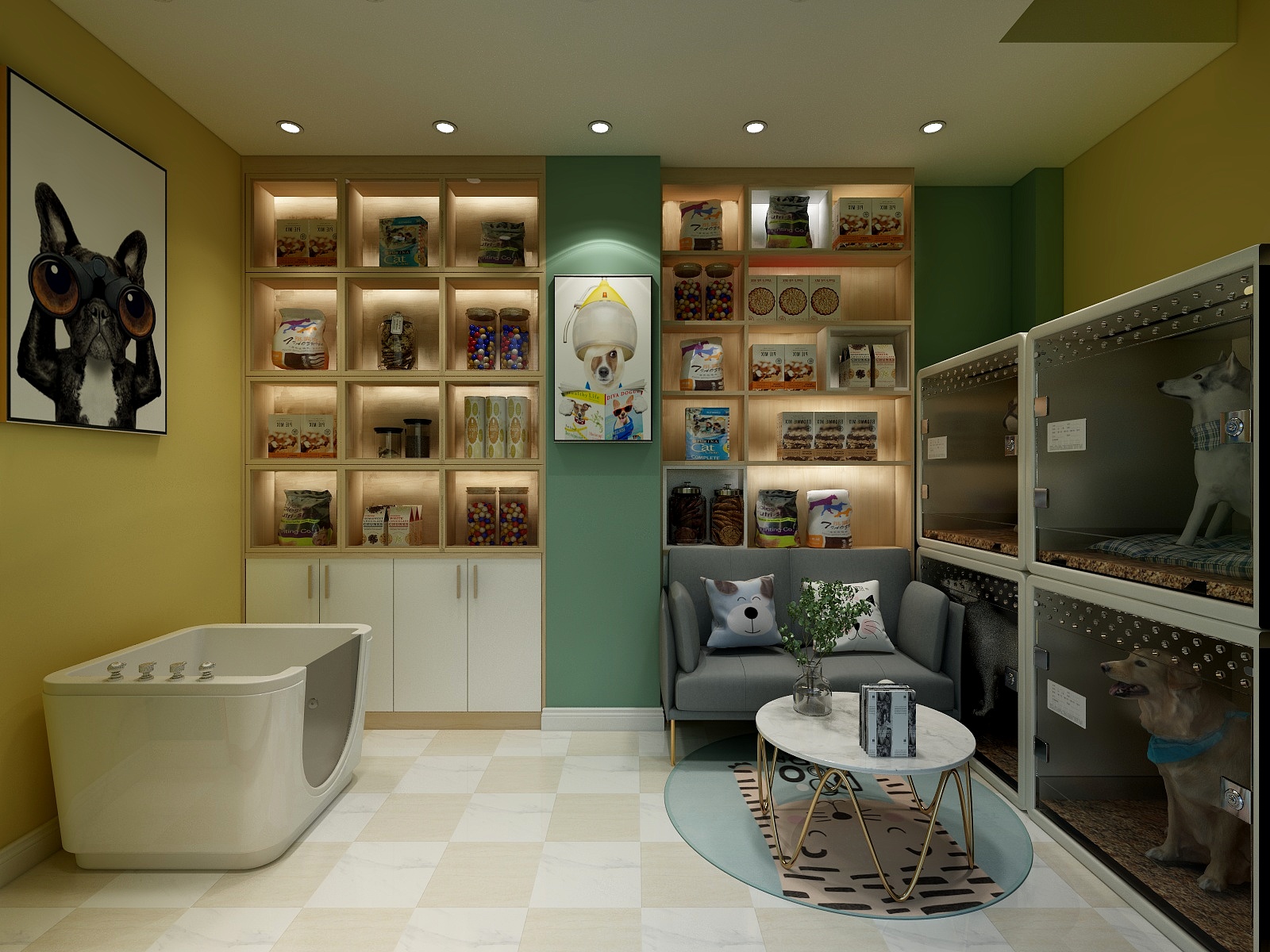 广西尚诚装饰-宠物店-装修设计方案