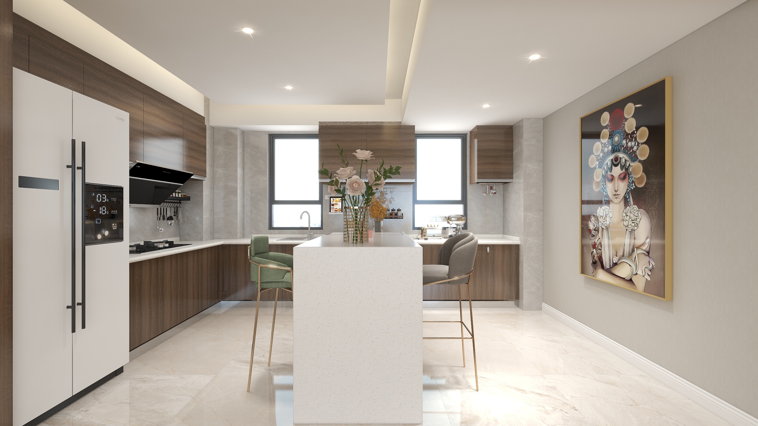 金舟装饰-杨攀-美的盛堂137平-装修设计方案