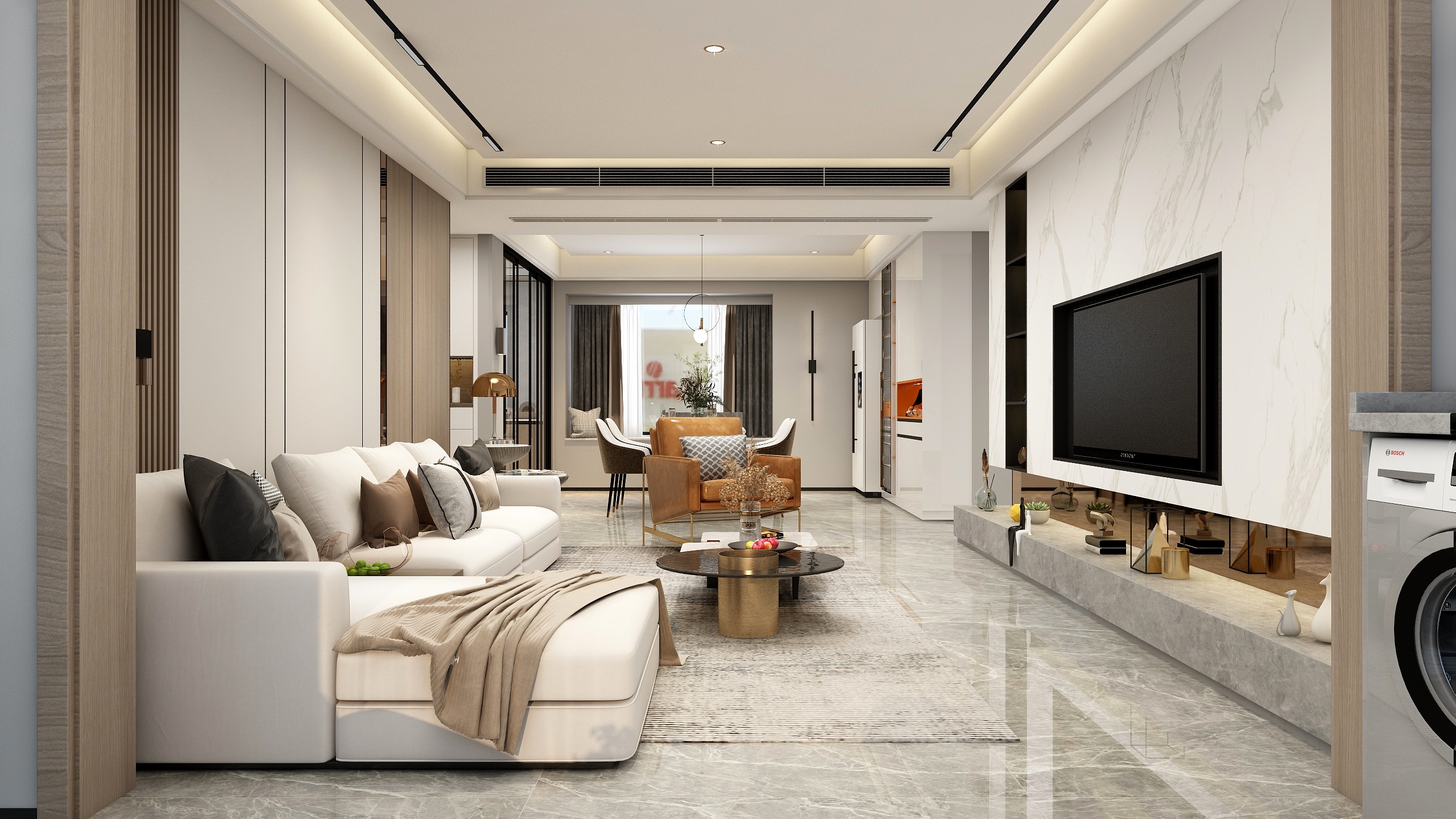 张煜强煜境设计-《20天的约定》一118平米现代轻奢三房装修效果图