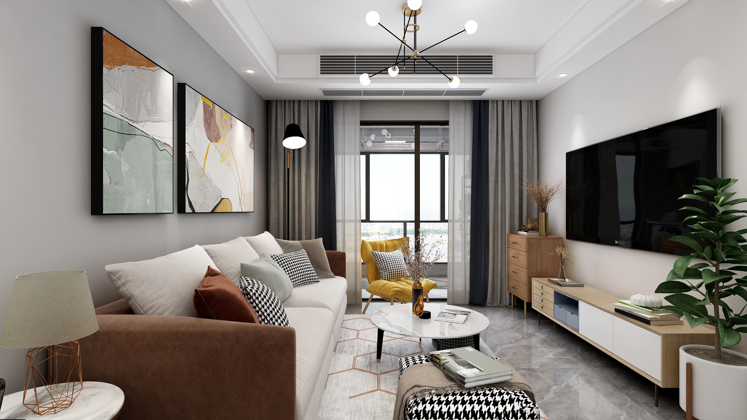 木鱼泡泡-百兴澜苑装修效果图