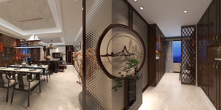 设计师王为东-金域香江新中式-装修设计方案