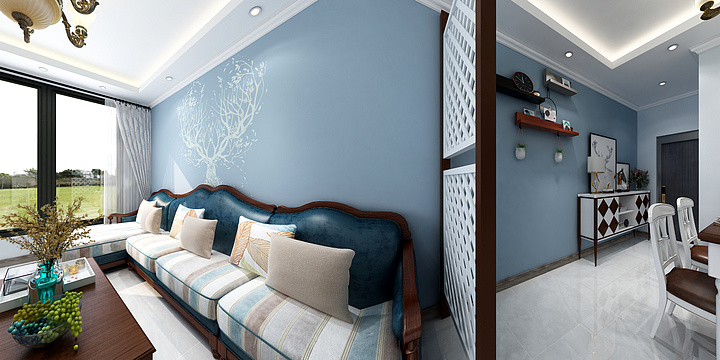 初辰设计-美式混搭（设计师：刘华）-装修设计方案