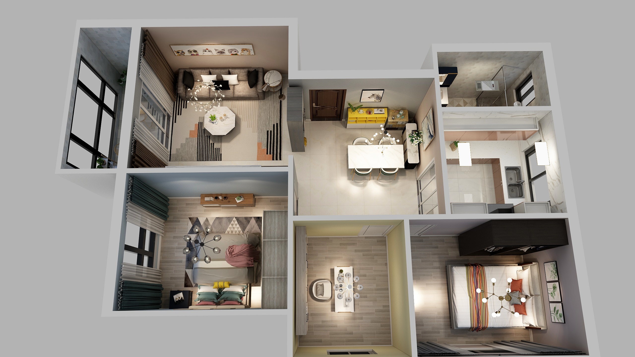 原创设计杨-智能设计体验户型-装修设计方案