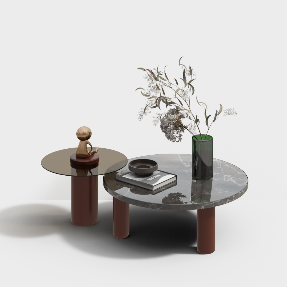 MasaSanty/玛萨圣帝-现代轻奢客厅组合茶几【尼普顿/Neptune系列】3D模型