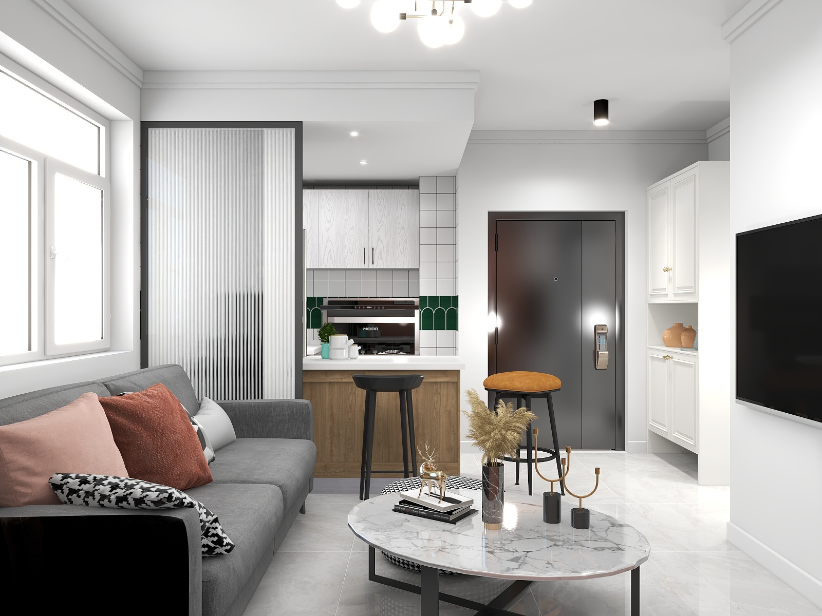 123l11-大牛坊社区一期余姐家效果图-装修设计方案