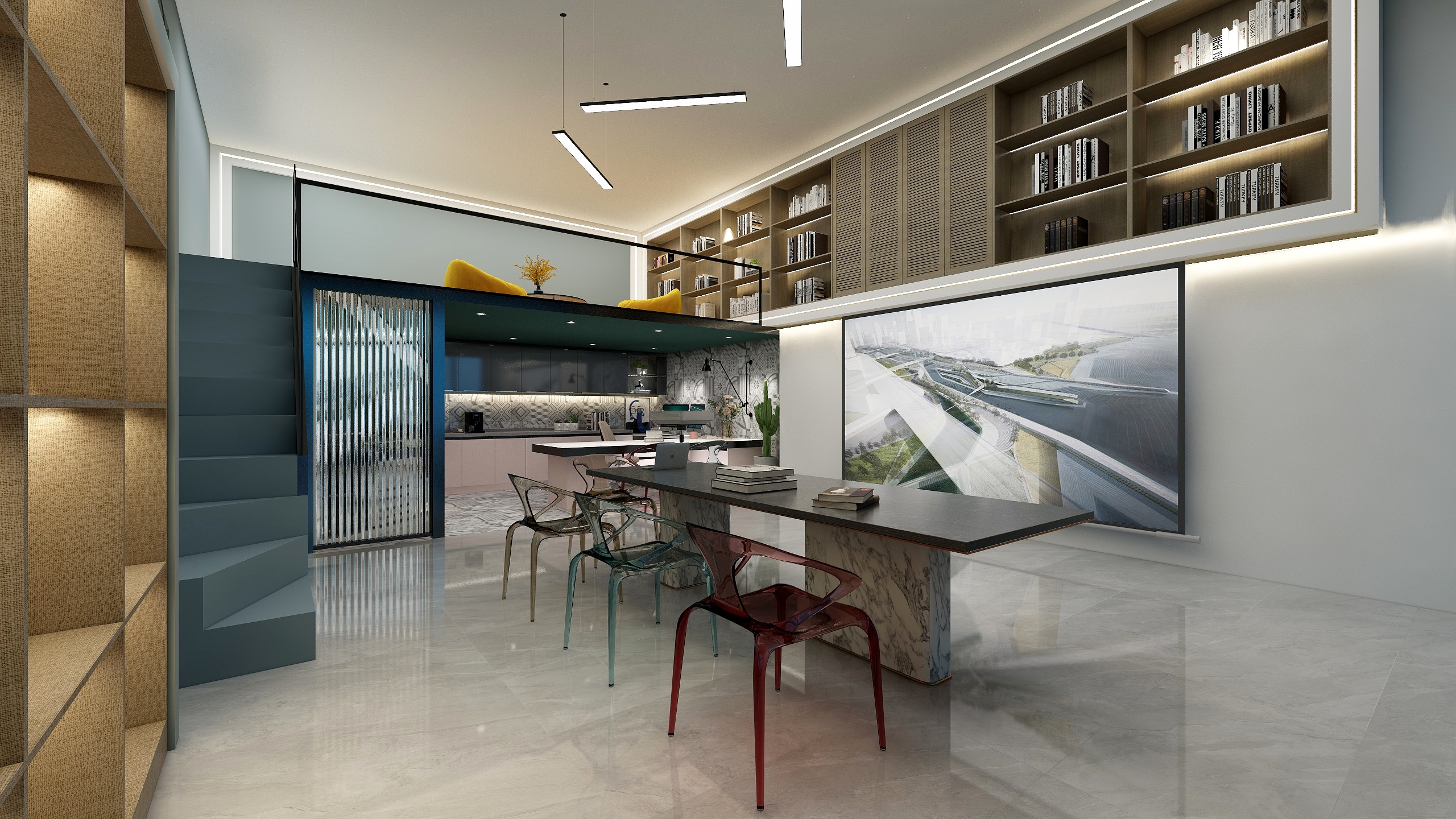 辰臻空间设计-【工装】71㎡设计工作室-装修设计方案