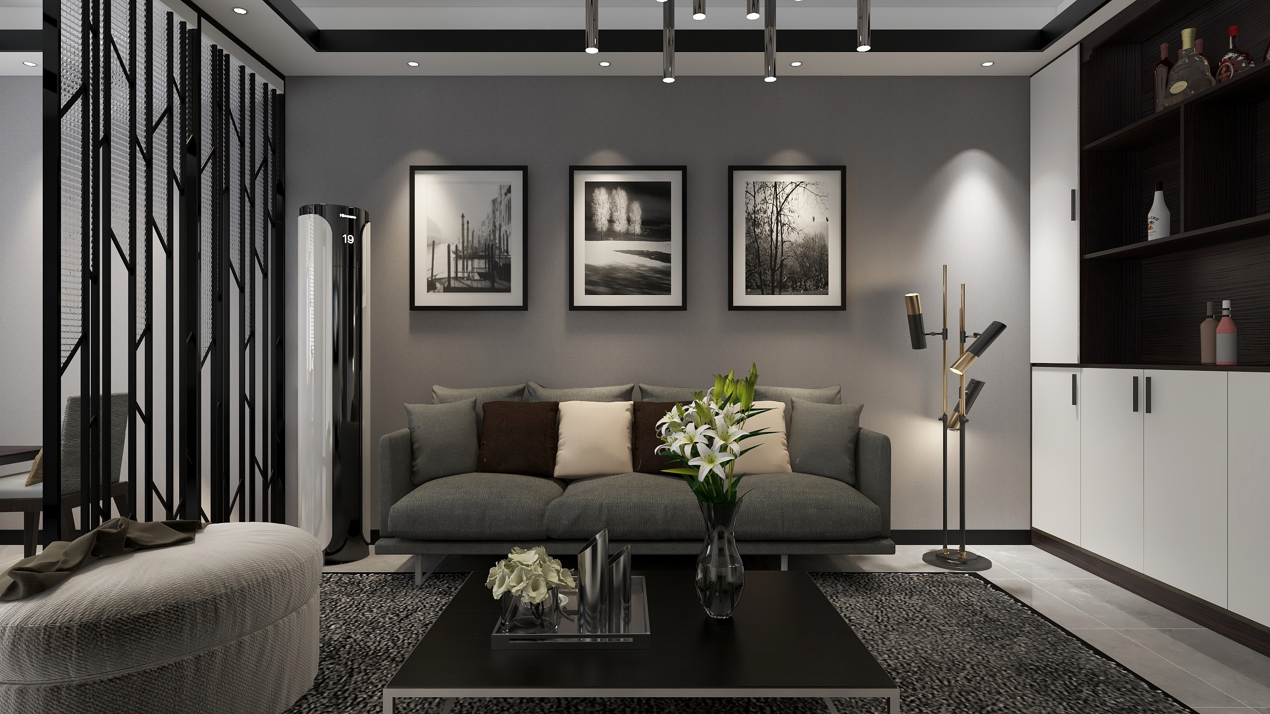 北方的爷们-65方简约一居-装修设计方案