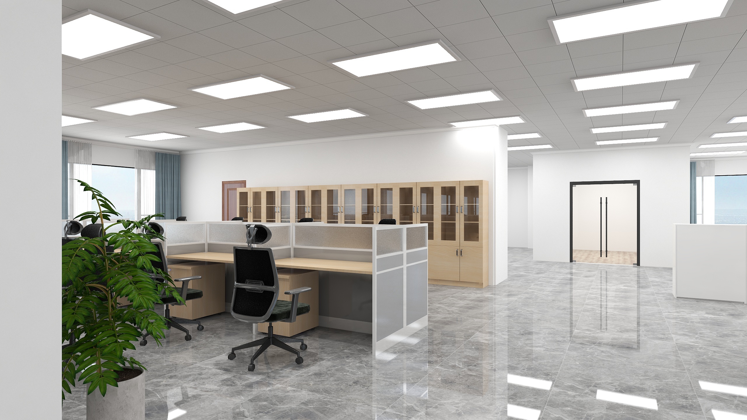 重庆诺辰家具-公共办公区-装修设计方案