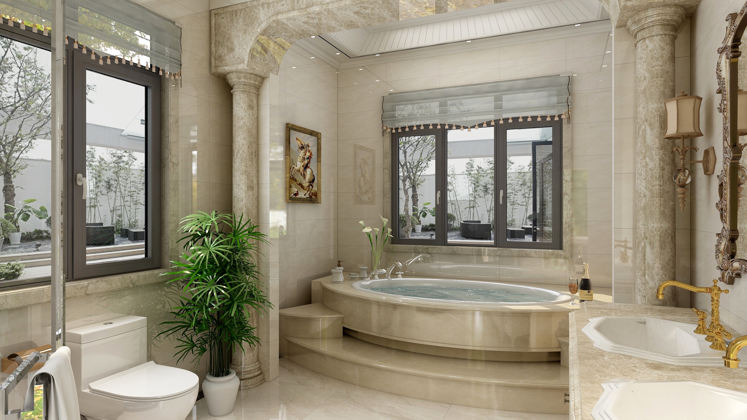 许致远-欧式别墅卫生间-装修设计方案