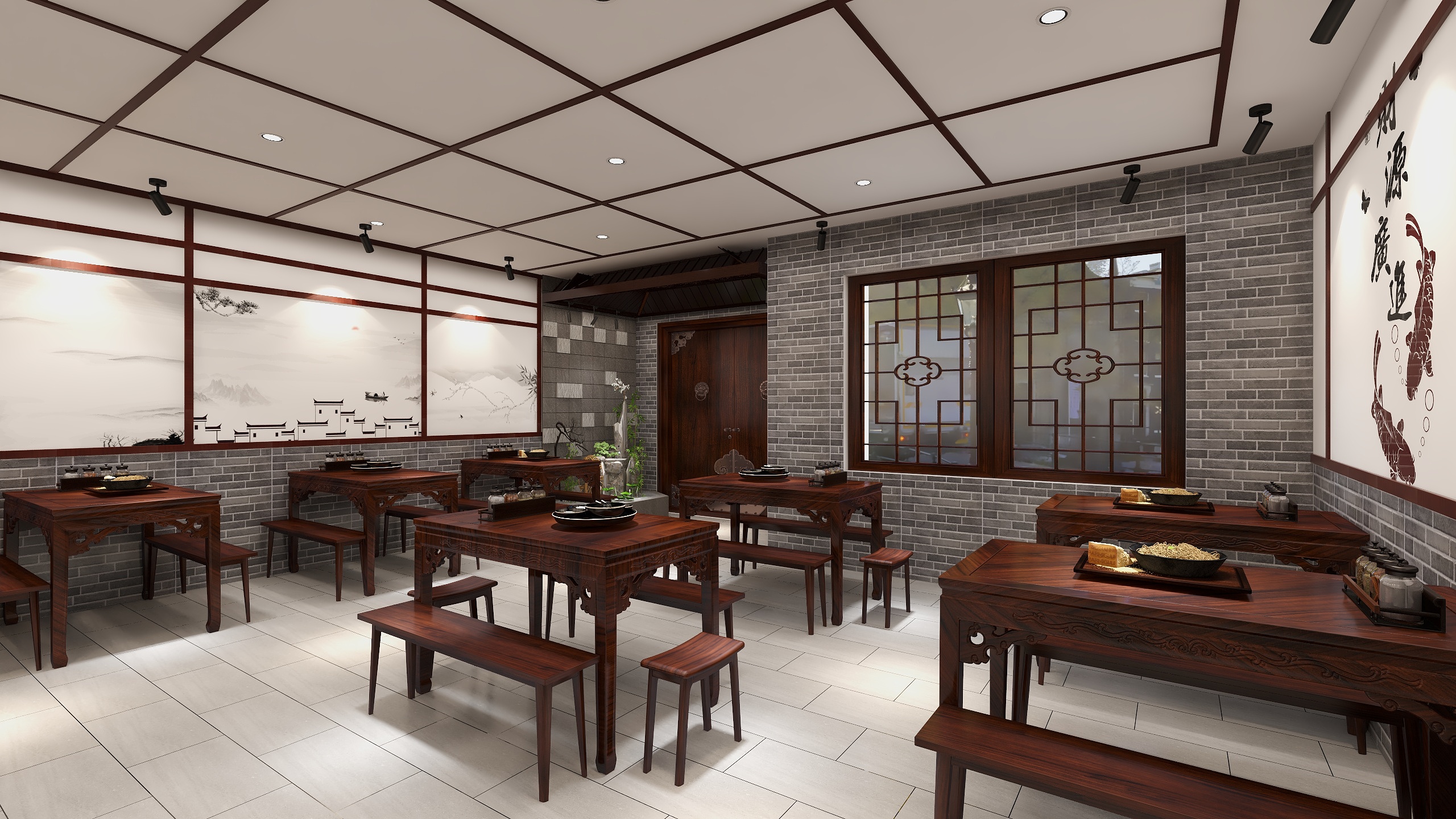 我爱的是你爱我xl-三合汤店-装修设计方案