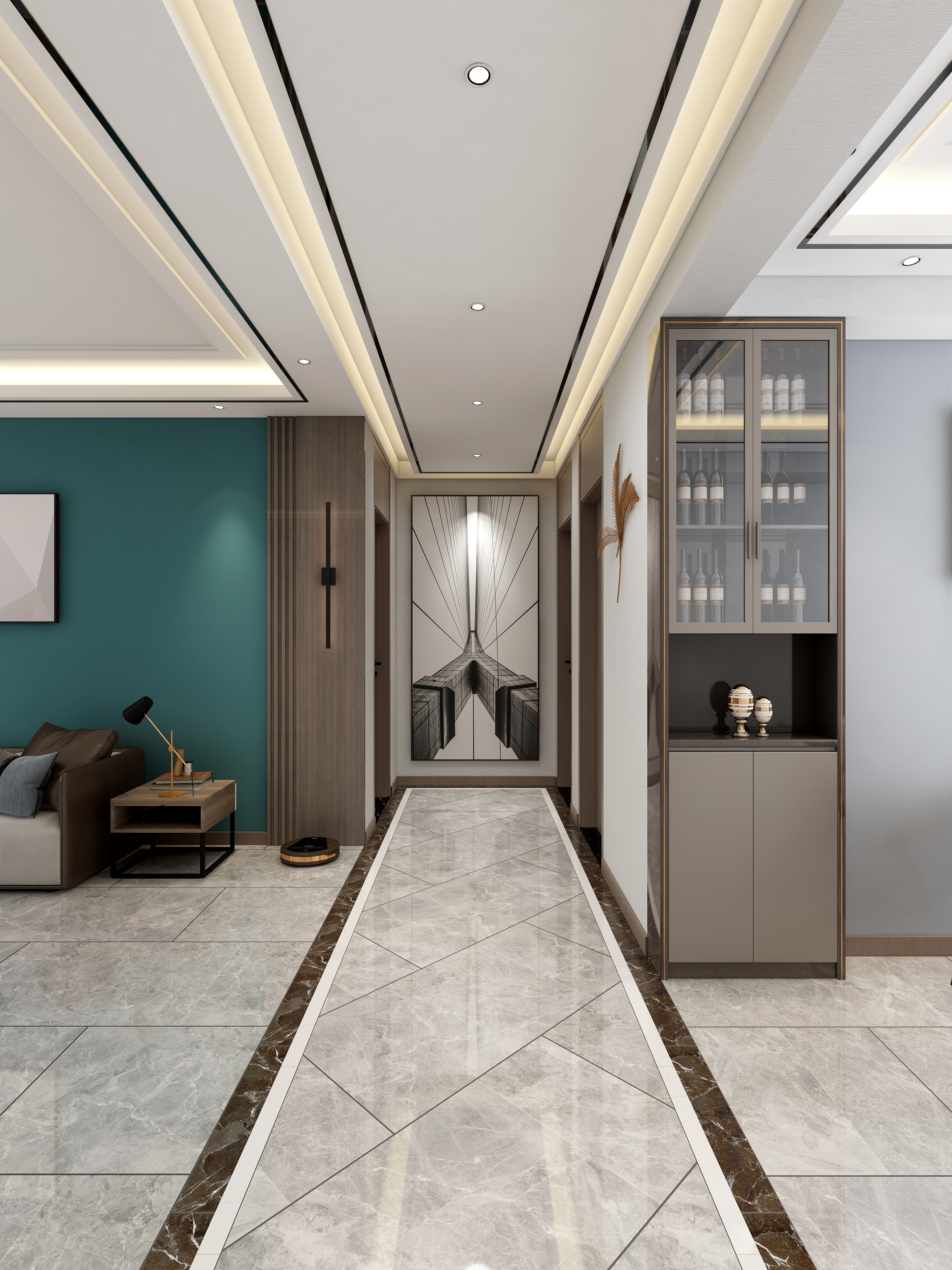 大象装饰刘金龙-世纪风景6-1-7025&148m2-地砖深-装修设计方案