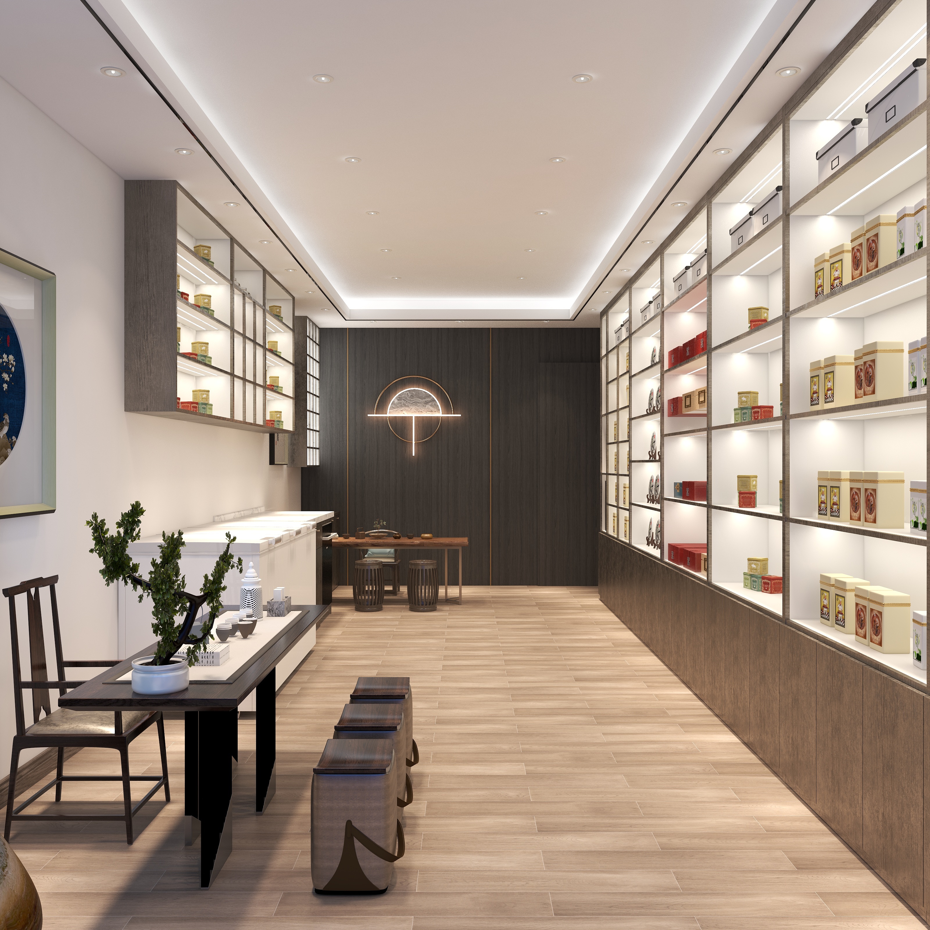 赵梅萍-恒福茗茶-装修设计方案